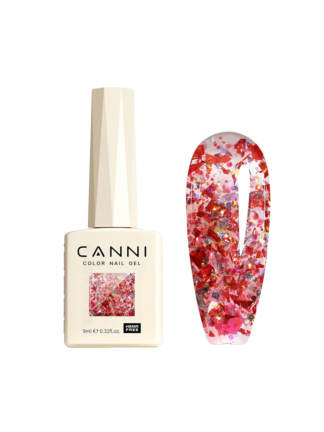 

CANNI Hema Free Gel Nail Polish - 9 ml - Shade 8075, Multi