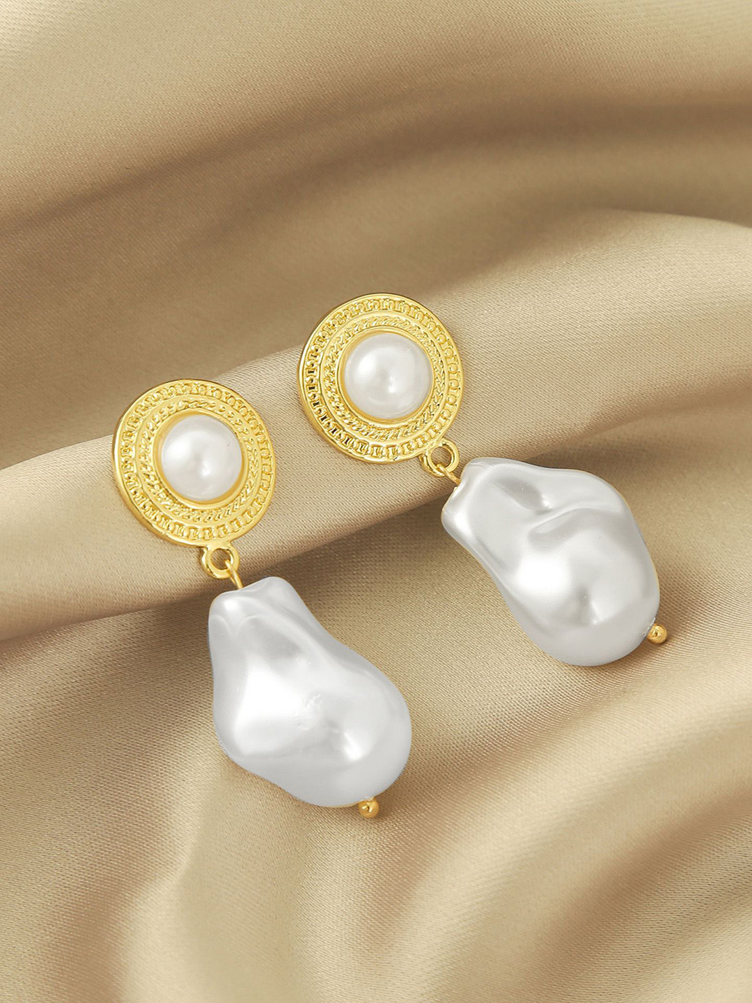 

StyleCast x Revolte Classic Drop Earrings, White