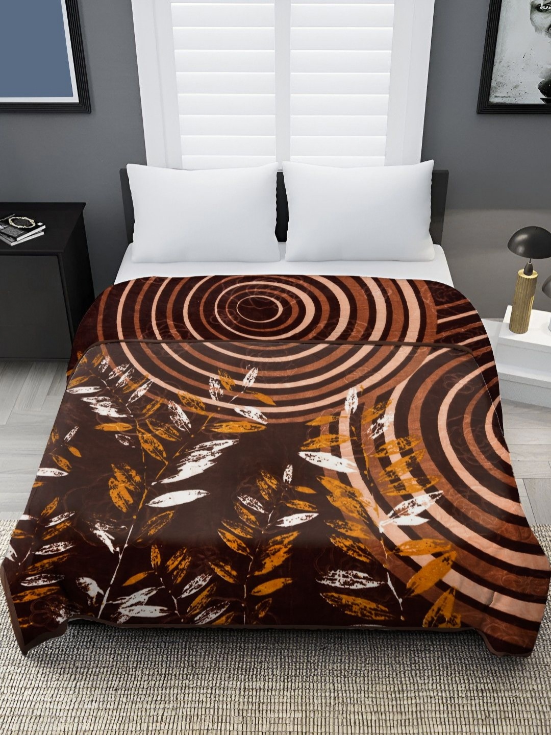 

Spangle Brown & White Mink Heavy Winter 450 GSM Double Bed Blanket