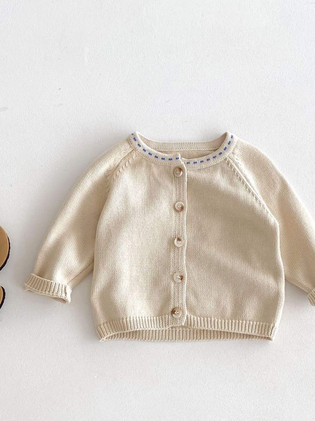 

LULU & SKY Girls Cardigan, Beige