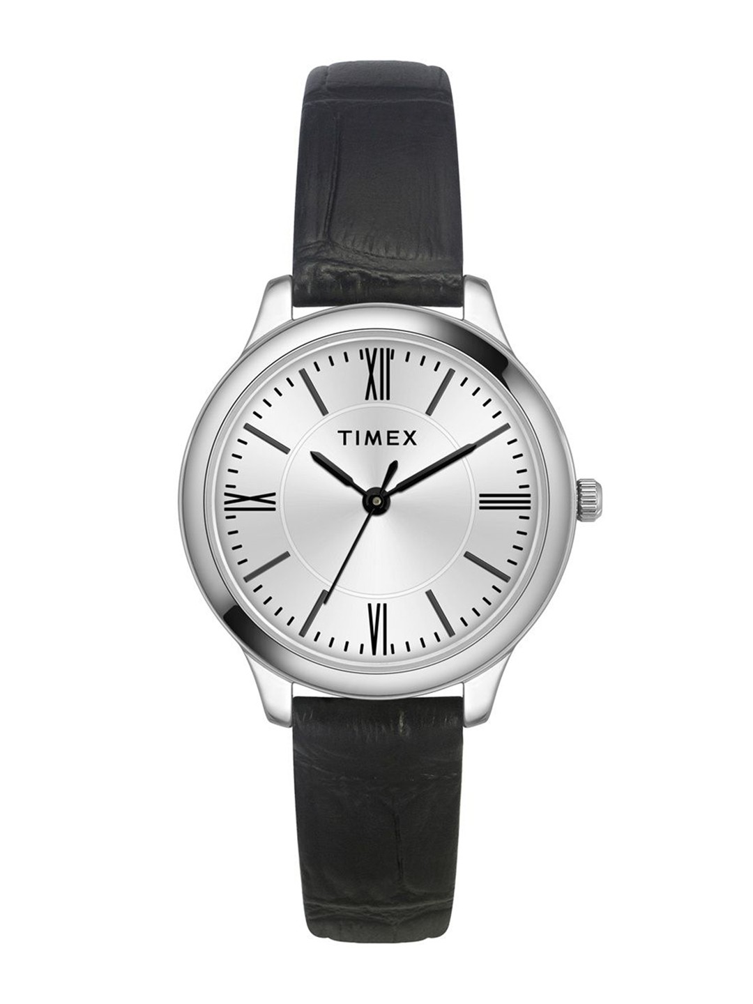

Timex Women Brass Dial & Leather Straps Analogue Watch TWEL149SMU05, Silver