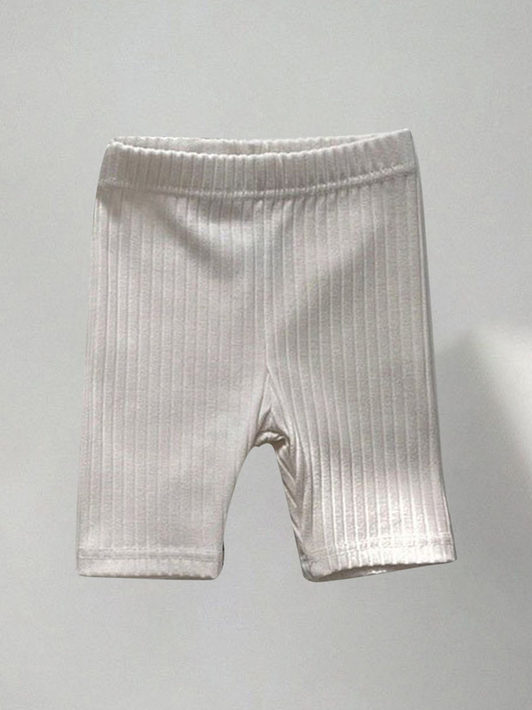 

LULU & SKY Girls Striped Slim Fit High-Rise Shorts, Off white