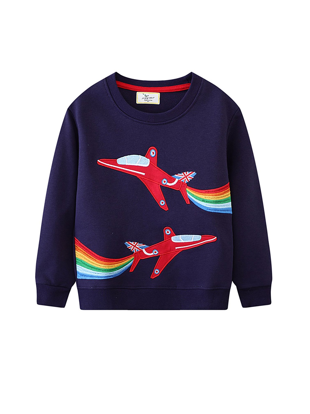 

LULU & SKY Boys Printed Sweatshirt, Navy blue