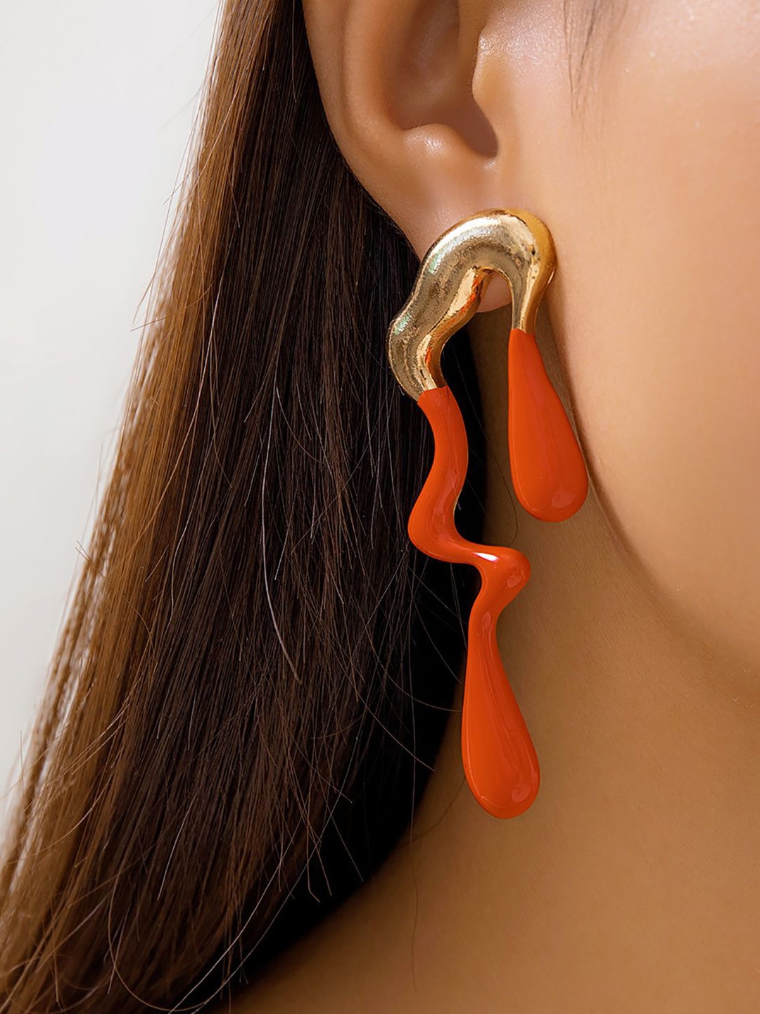 

StyleCast x Revolte Classic Studs Earrings, Red