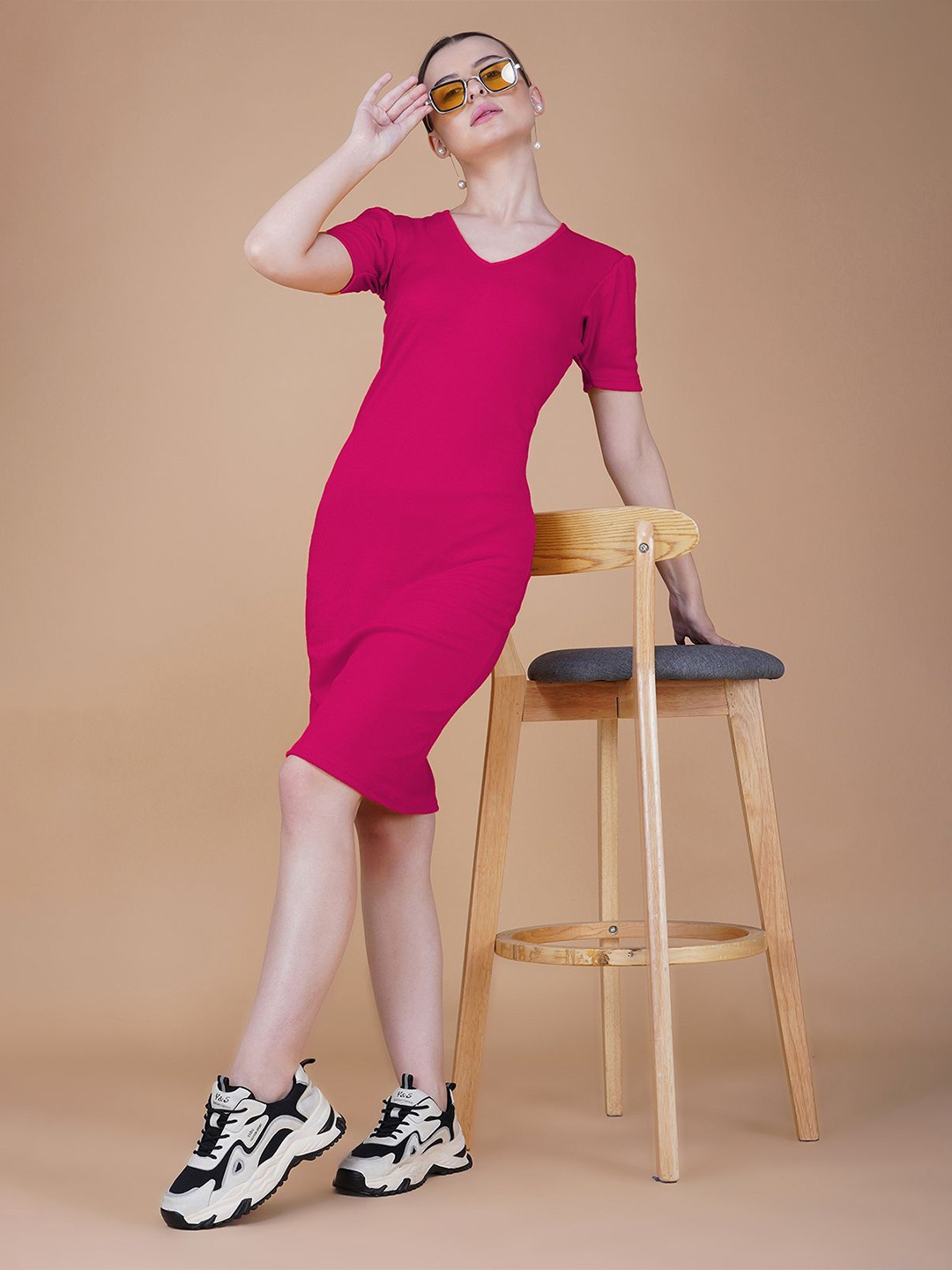 

Lagashi Bodycon Dress, Pink