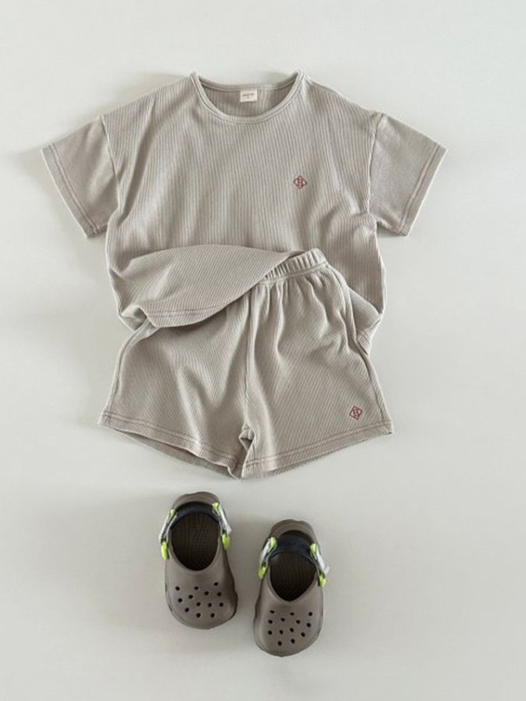 

LULU & SKY Unisex Kids T-shirt with Shorts, Grey