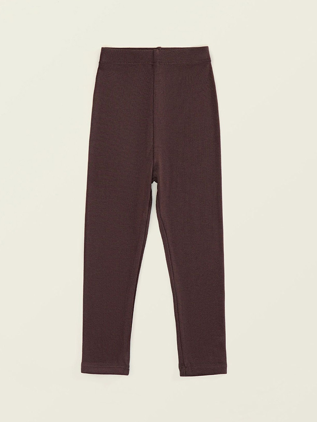 

LULU & SKY Girls Mid-Rise Ankle-Length Leggings, Brown