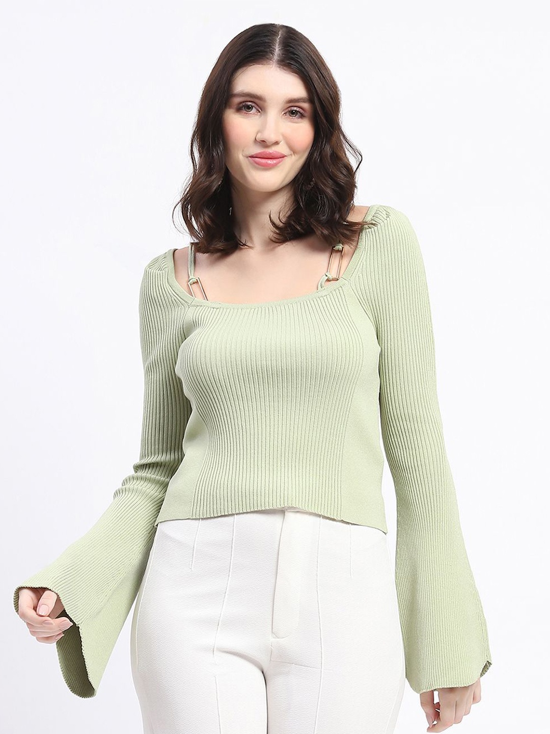 

Madame Bell Sleeve Top, Green