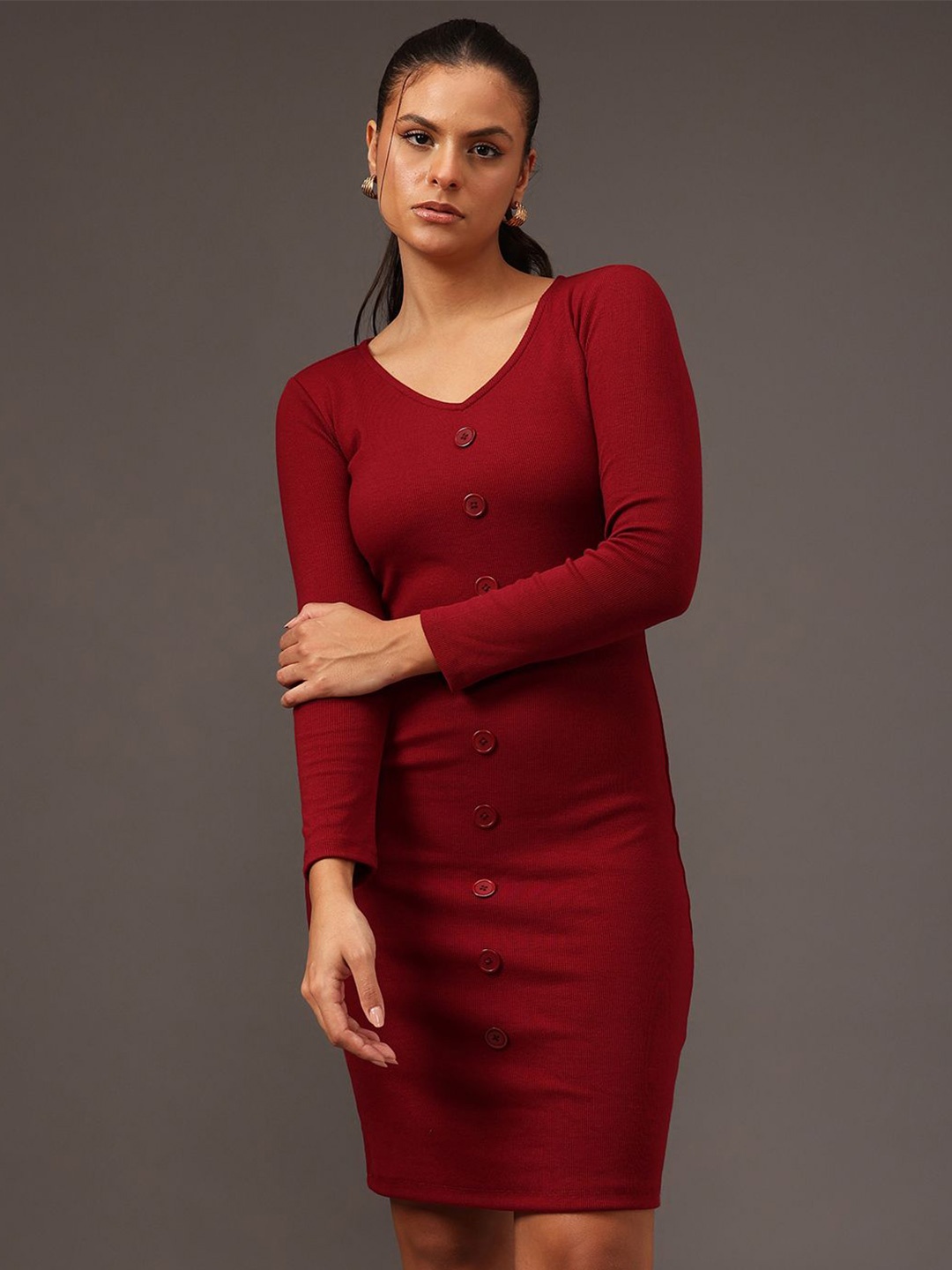 

STREET 9 Bodycon Dress, Red