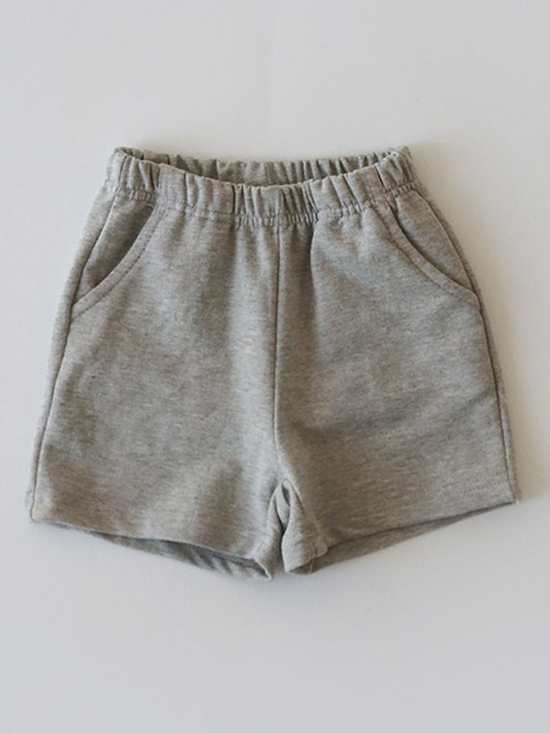 

LULU & SKY Girls Slim Fit High-Rise Shorts, Grey