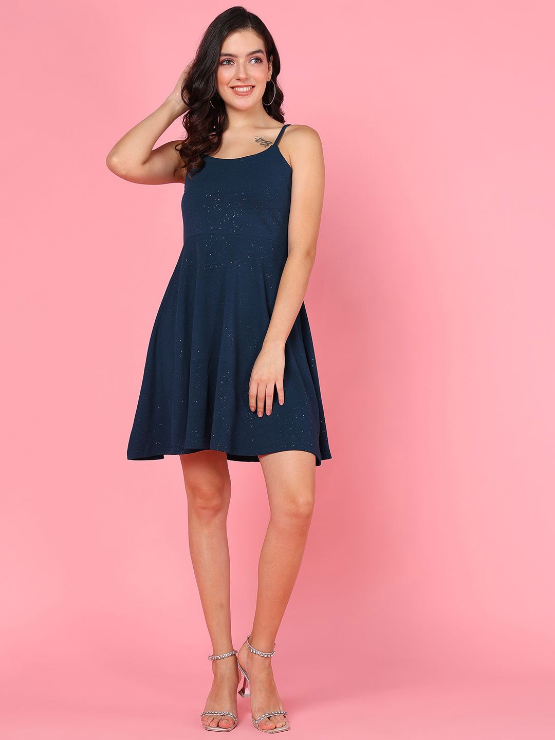 

Mast & Harbour Fit & Flare Dress, Teal