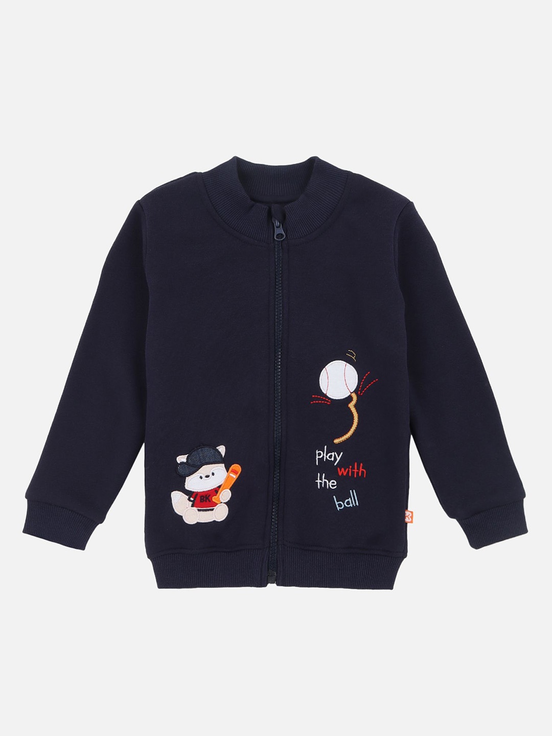 

Bodycare Boys Fleece Lightweight Bomber with Embroidered Jacket, Blue