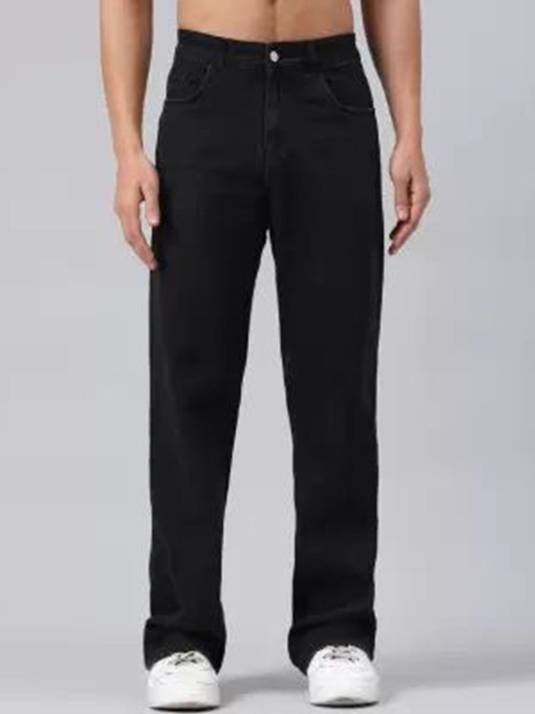 

LINARIA Men Highly Distressed Jeans, Black