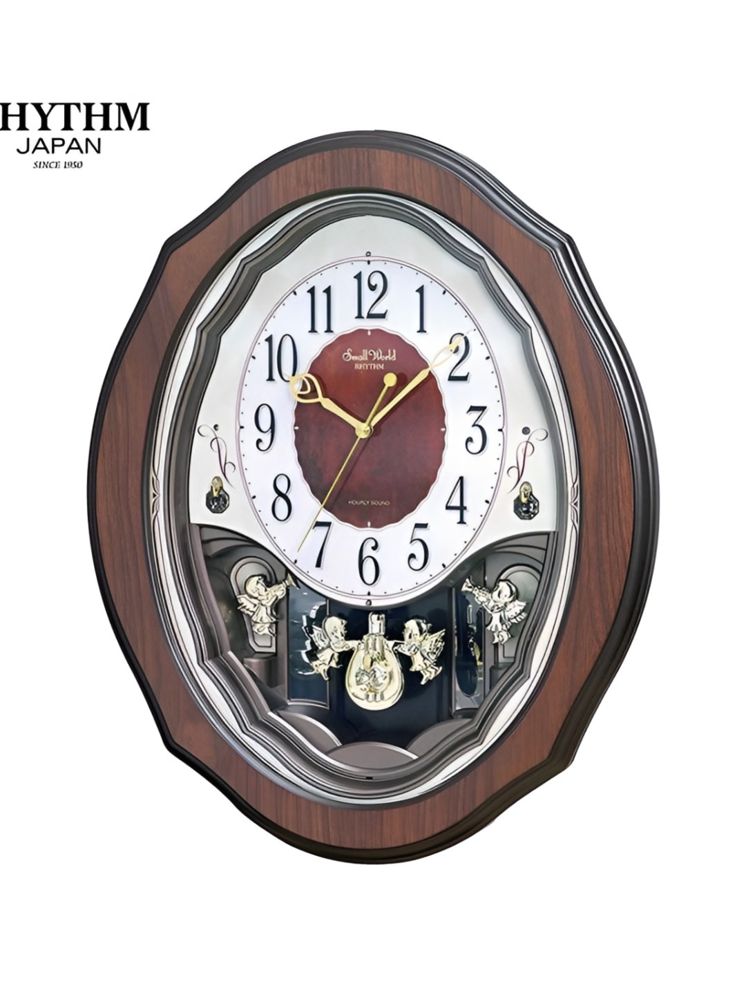 

Rhythm Brown & White Traditional Alarm Clock