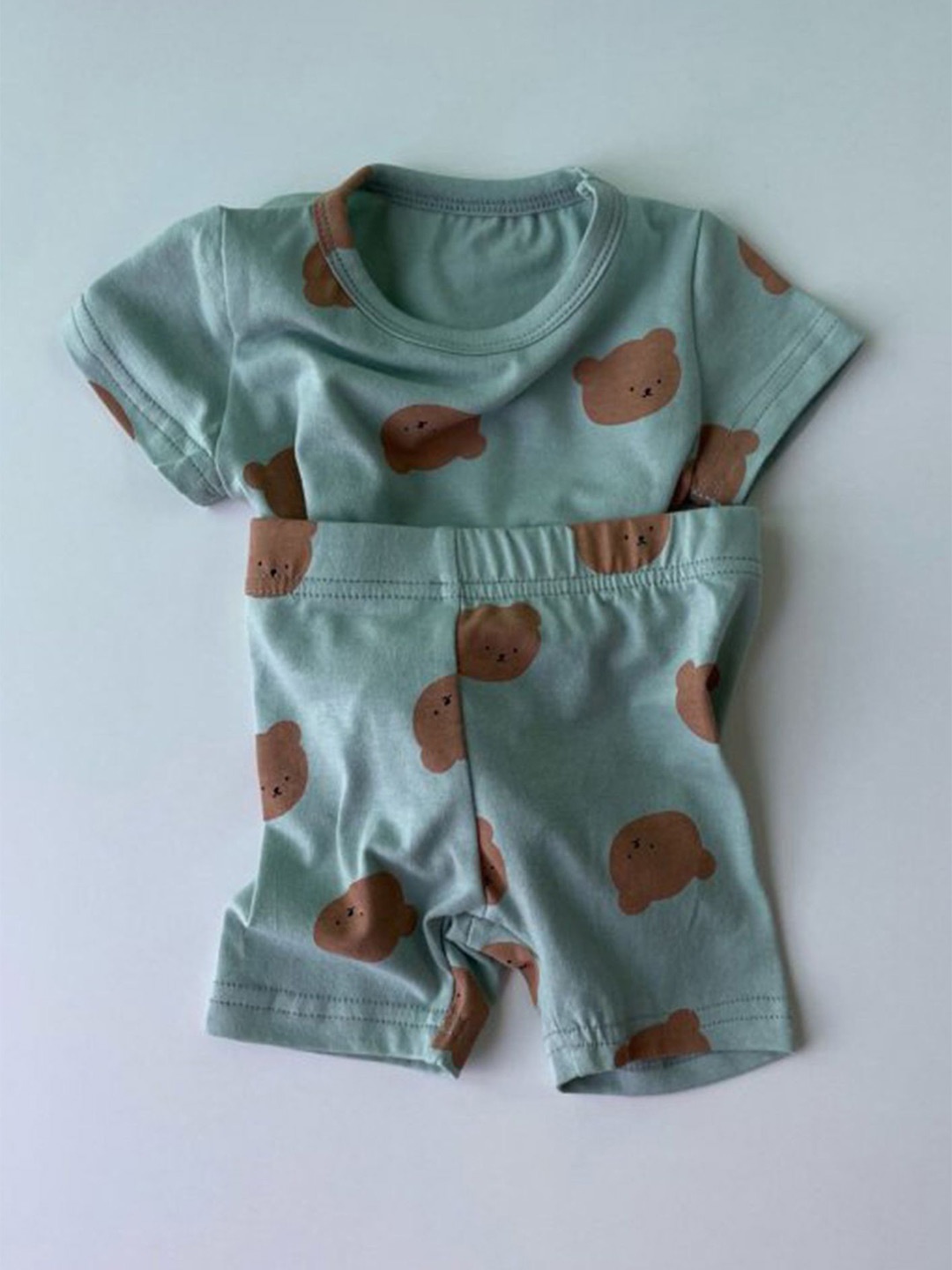 

LULU & SKY Girls Printed T-shirt with Shorts, Blue