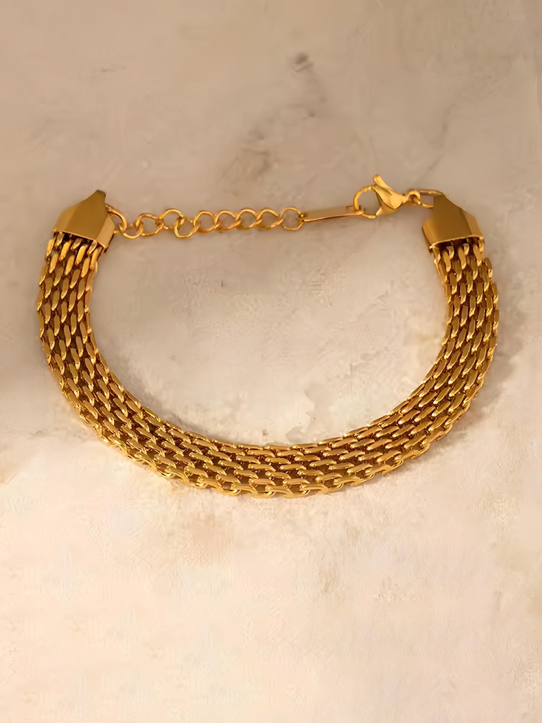 

KARISHMA KREATIONS Women Gold-Plated Link Bracelet