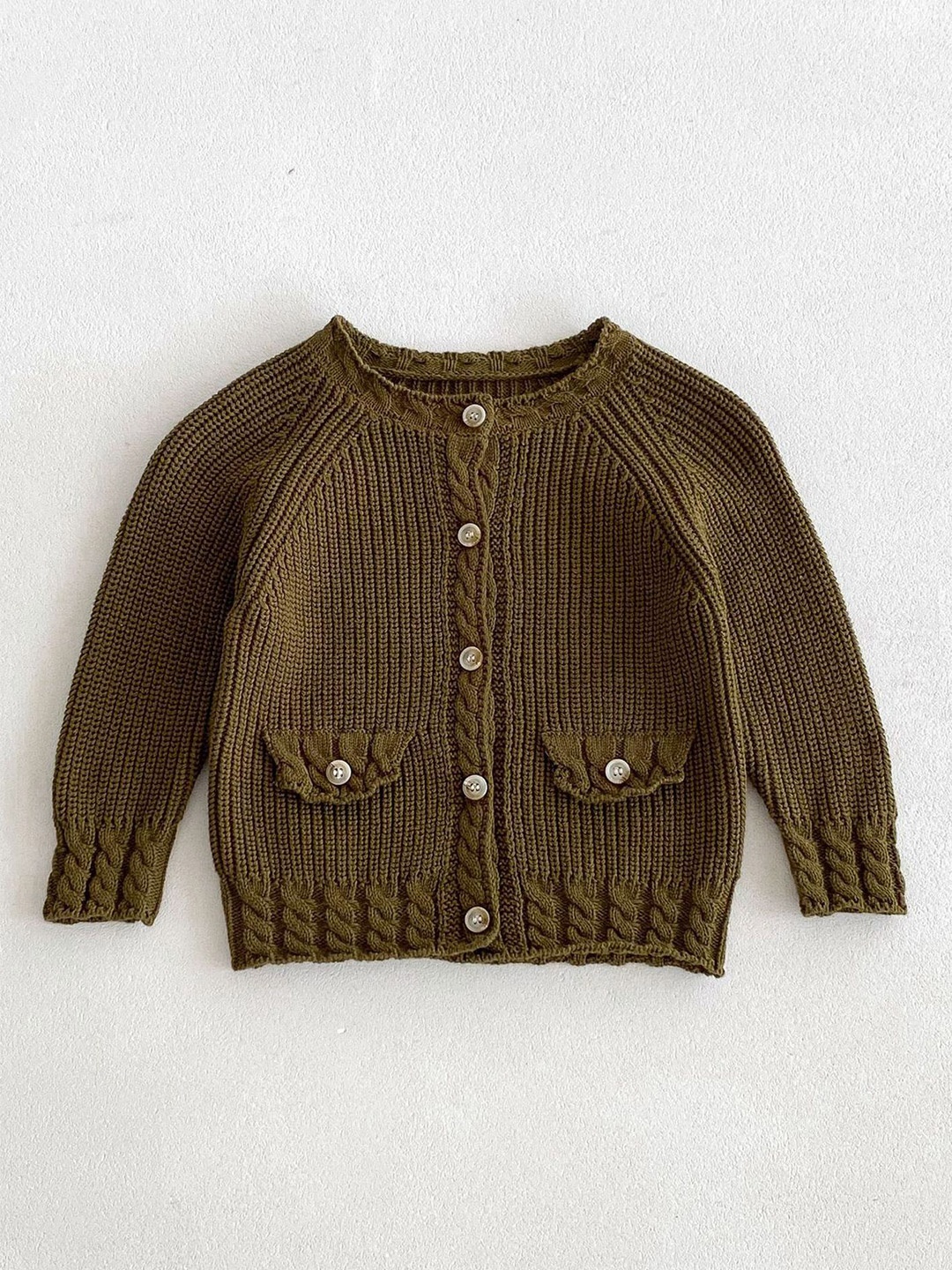 

LULU & SKY Girls Cardigan, Green