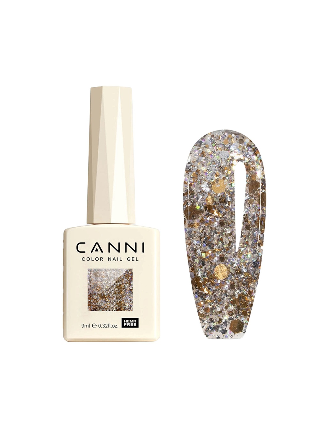 

CANNI Hema Free Gel Nail Polish - 9 ml - Shade 8082, Brown