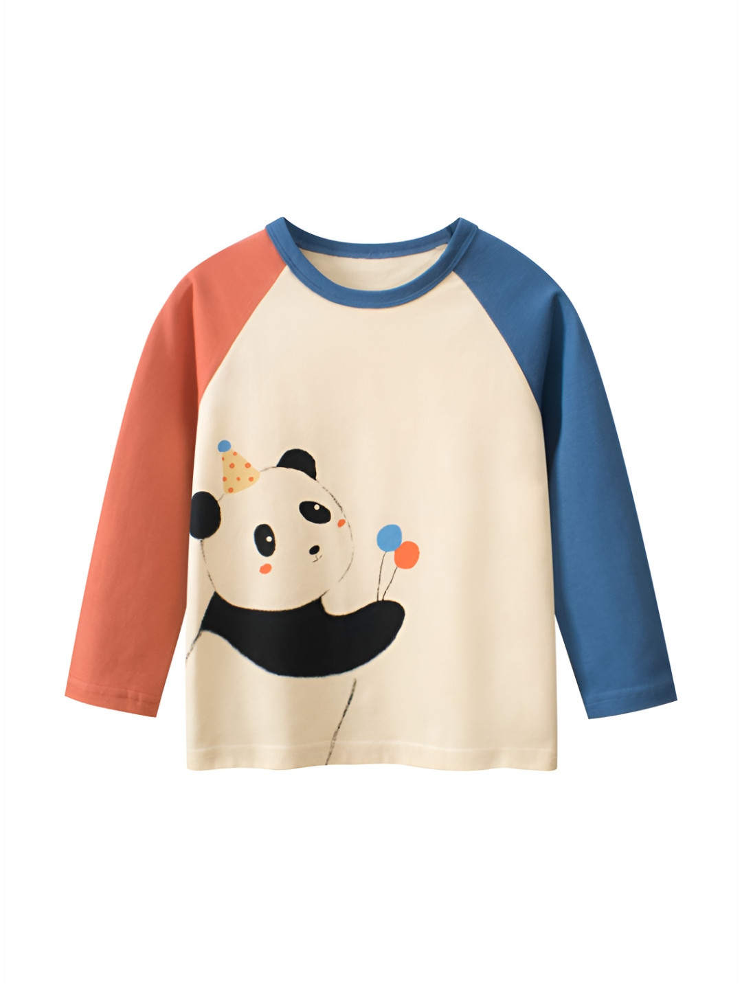 

LULU & SKY Boys Graphic Printed Round Neck Organic Cotton T-shirt, Beige