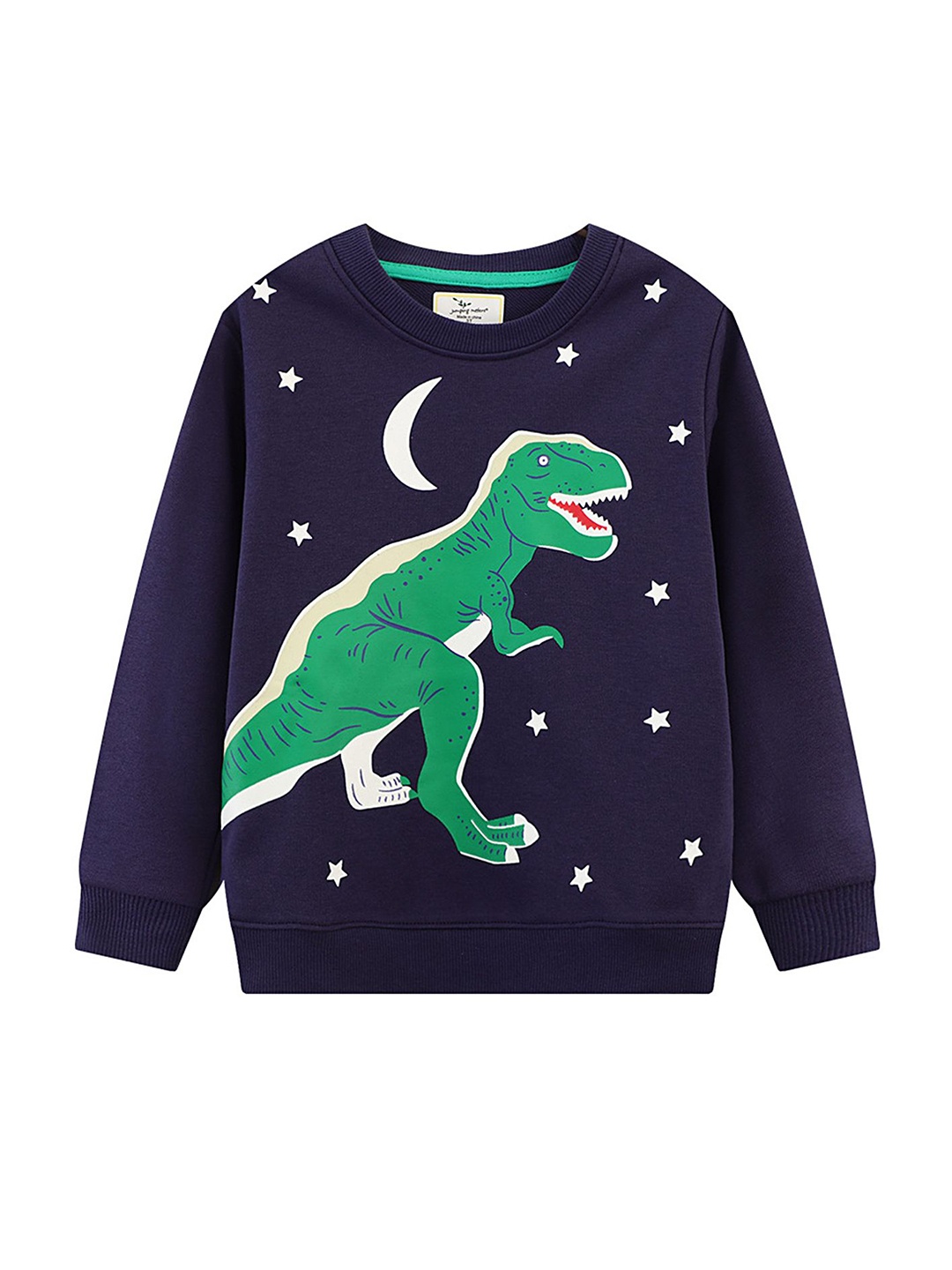 

LULU & SKY Boys Printed Sweatshirt, Navy blue