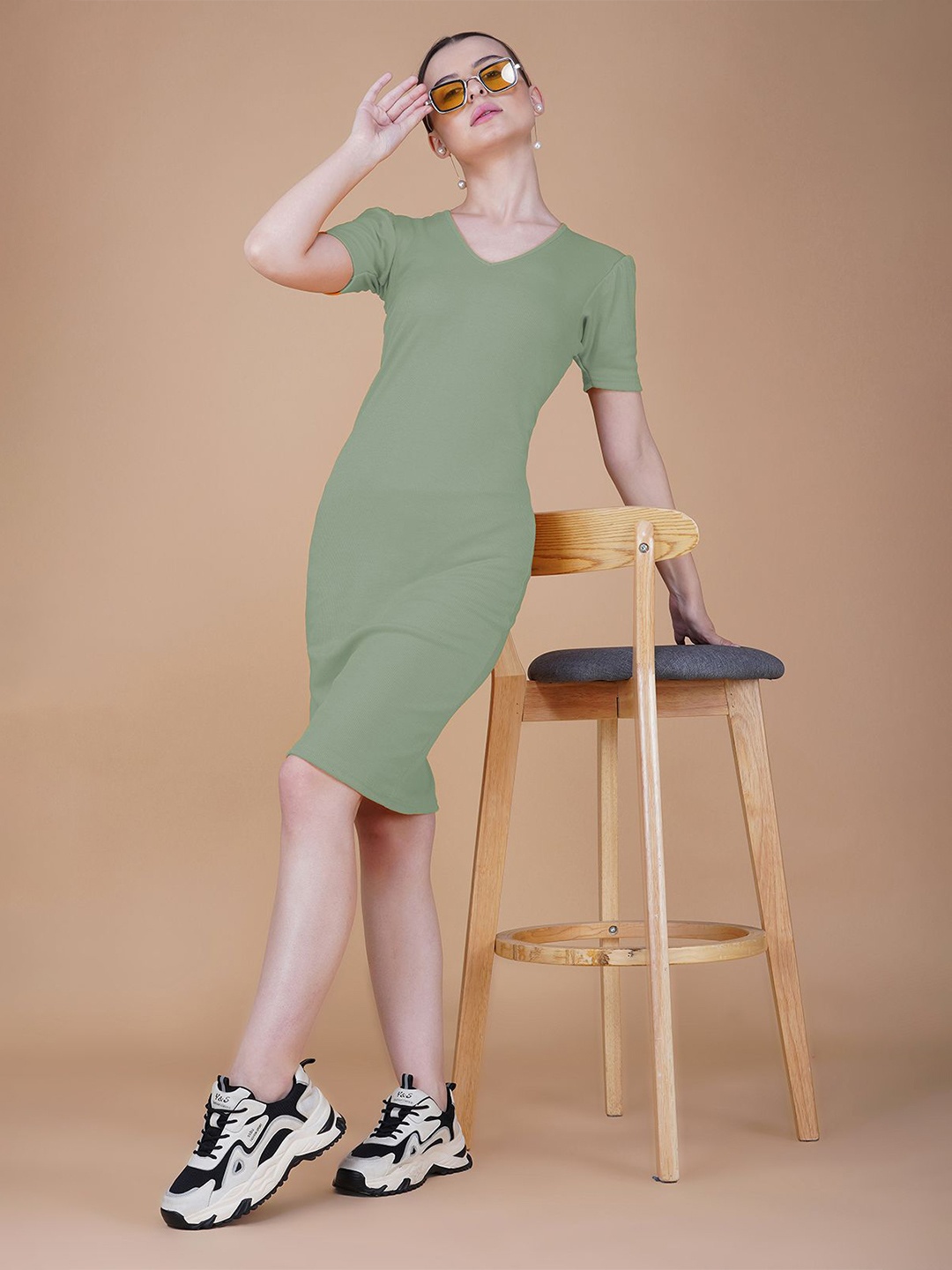 

Lagashi Bodycon Dress, Green