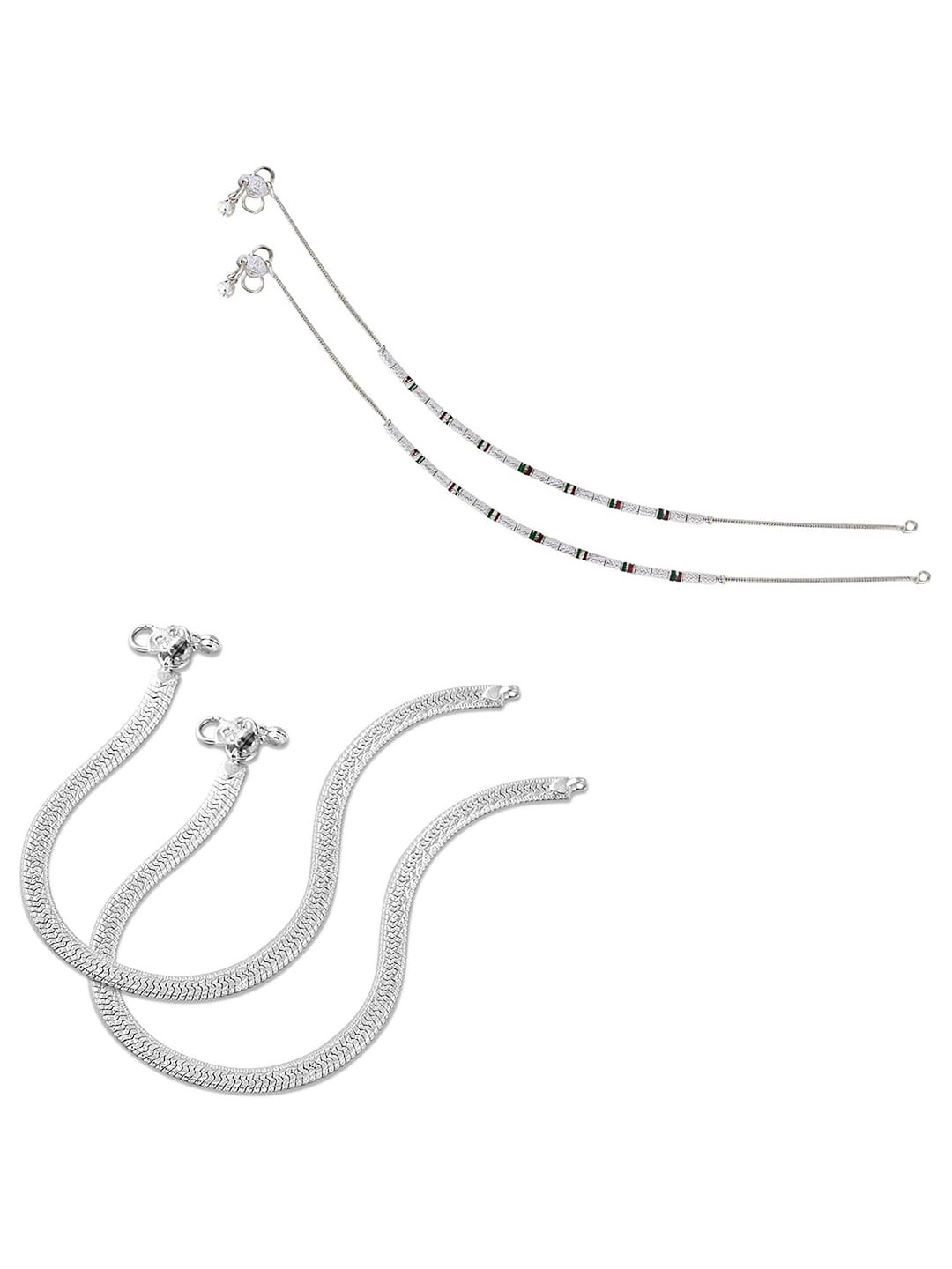 

Lila Silver-Plated Anklet