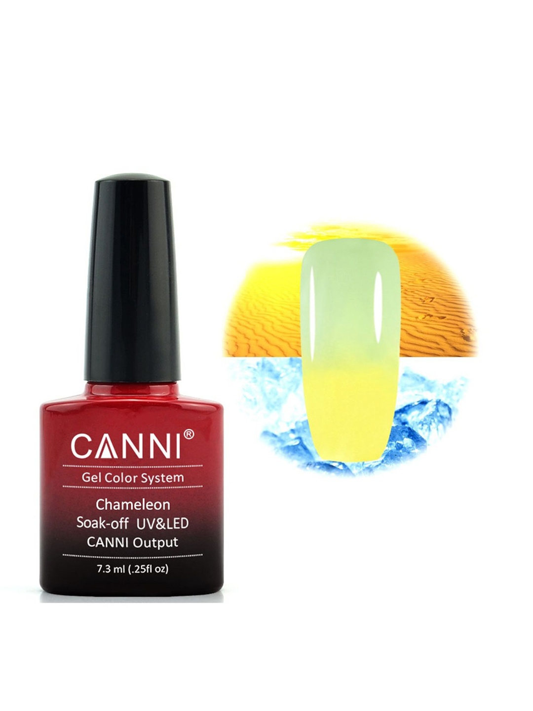 

CANNI Chameleon Thermal Gel Nail Polish - 7.3 ml - Shade 336, Green