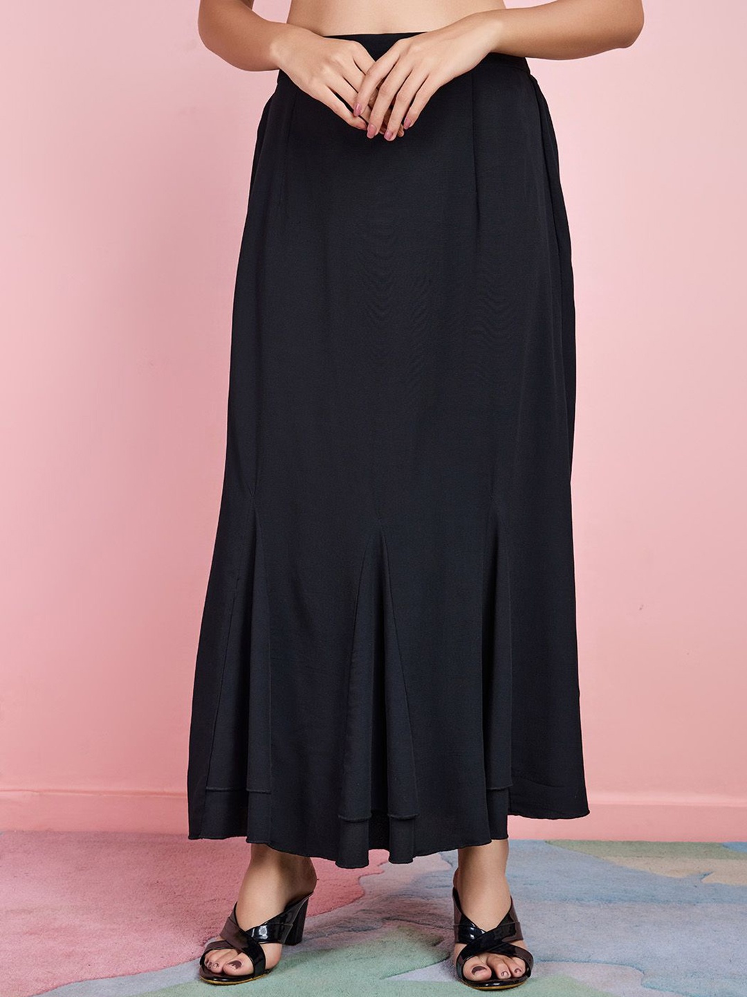 

Komarri U Maxi A-Line Skirt, Black