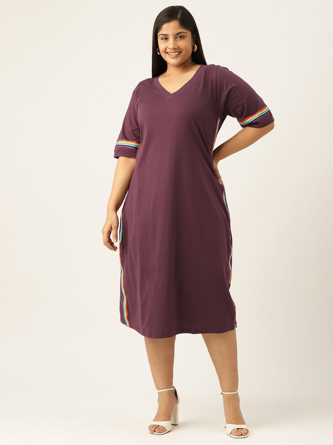 

theRebelinme A-Line Midi Dress, Purple