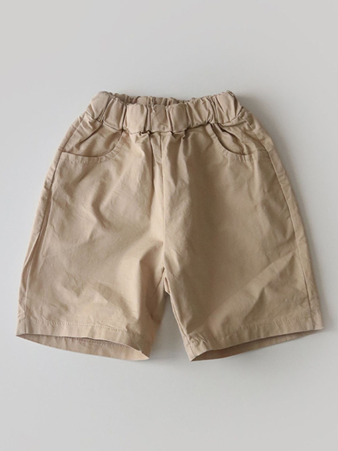 

LULU & SKY Girls Slim Fit High-Rise Shorts, Khaki