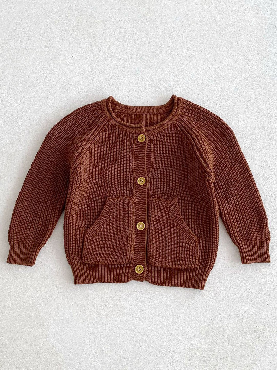 

LULU & SKY Unisex Kids Cardigan, Brown