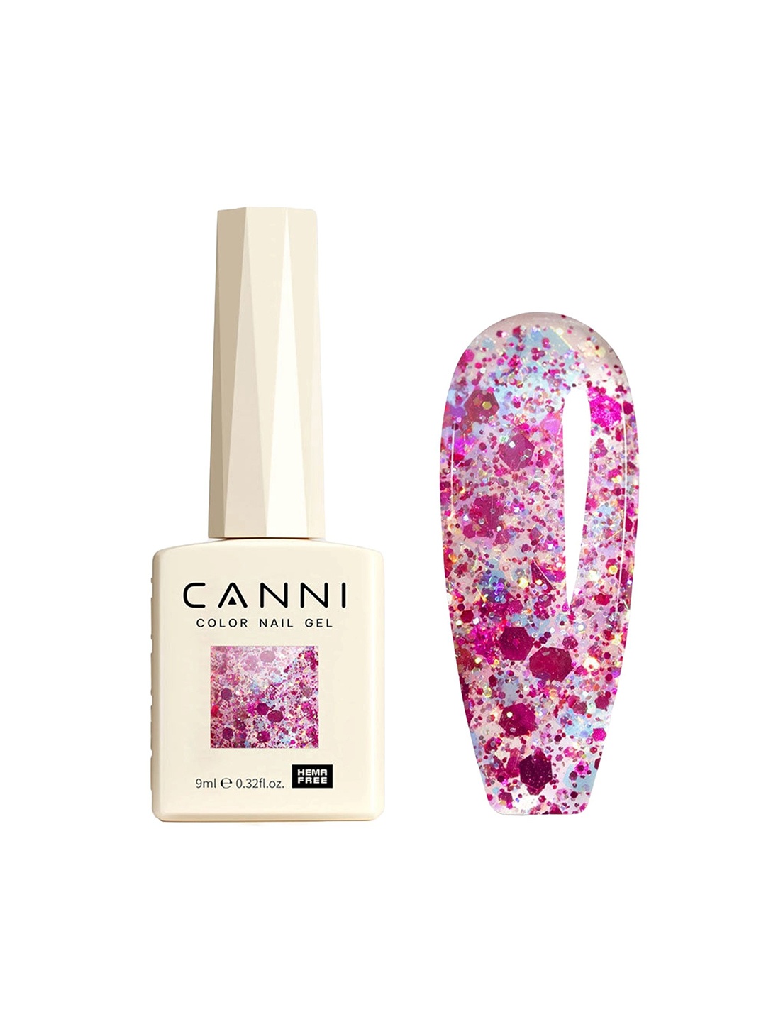 

CANNI Hema Free Gel Nail Polish - 9 ml - 8085, Multi