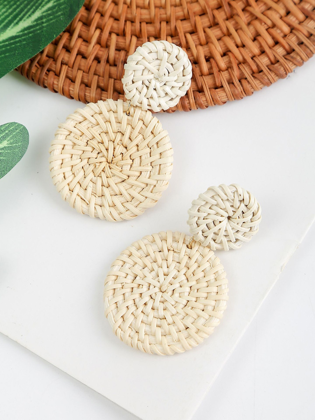 

StyleCast x Revolte Geometric Drop Earrings, Off white