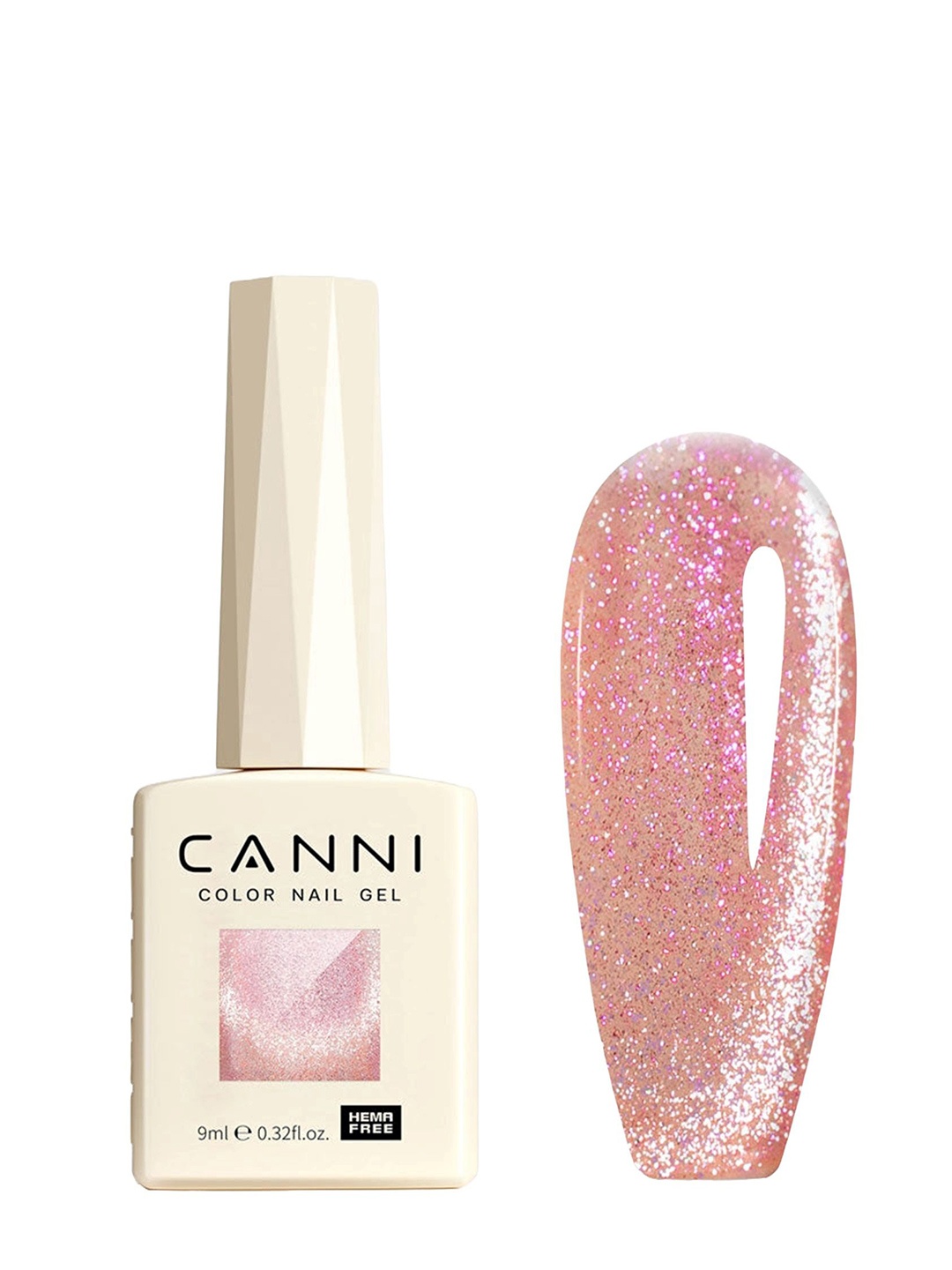 

CANNI Hema Free Gel Nail Polish - 9 ml - Shade - 8016, Pink
