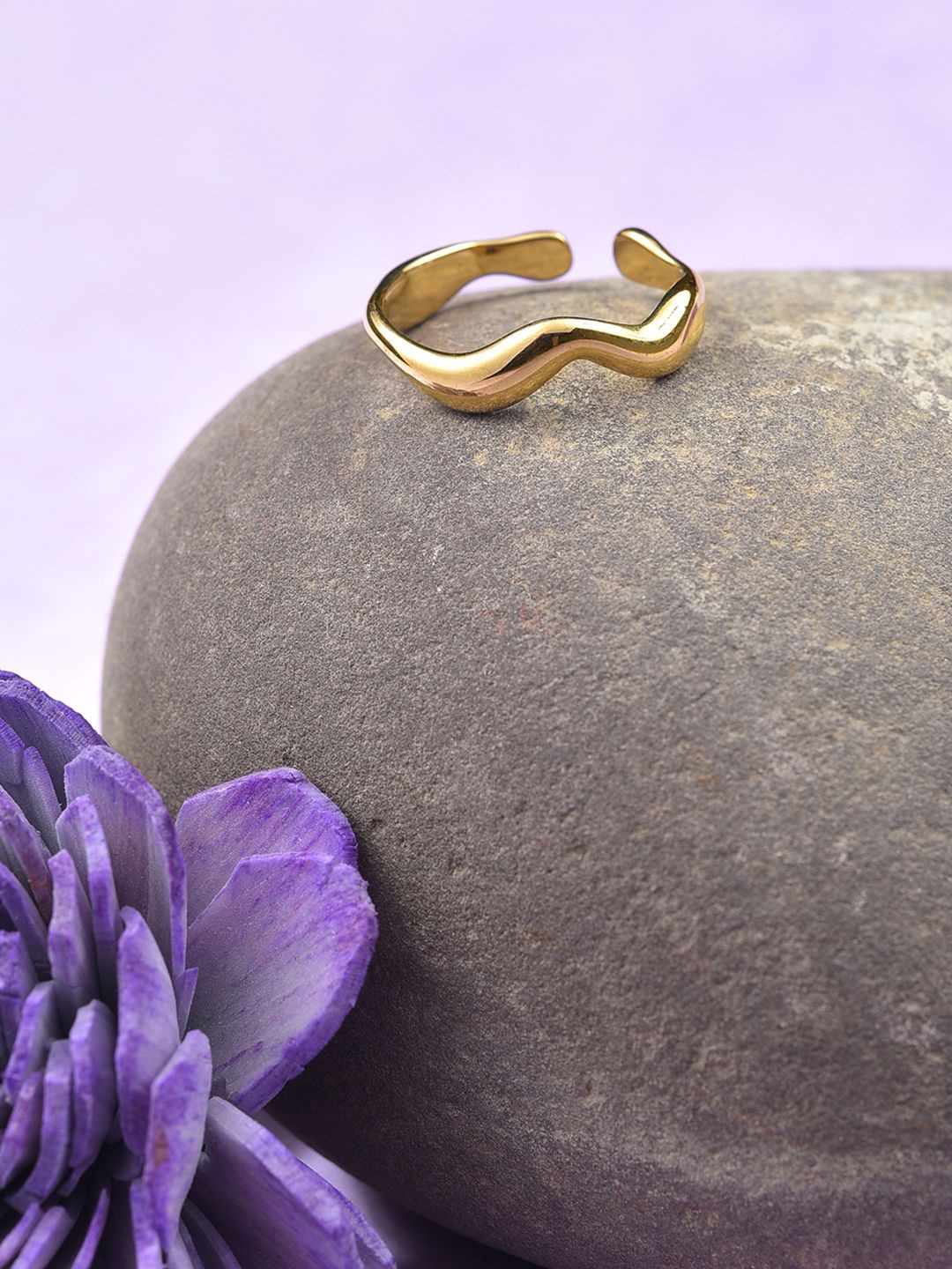 

glitchez Gold-Plated Finger Ring