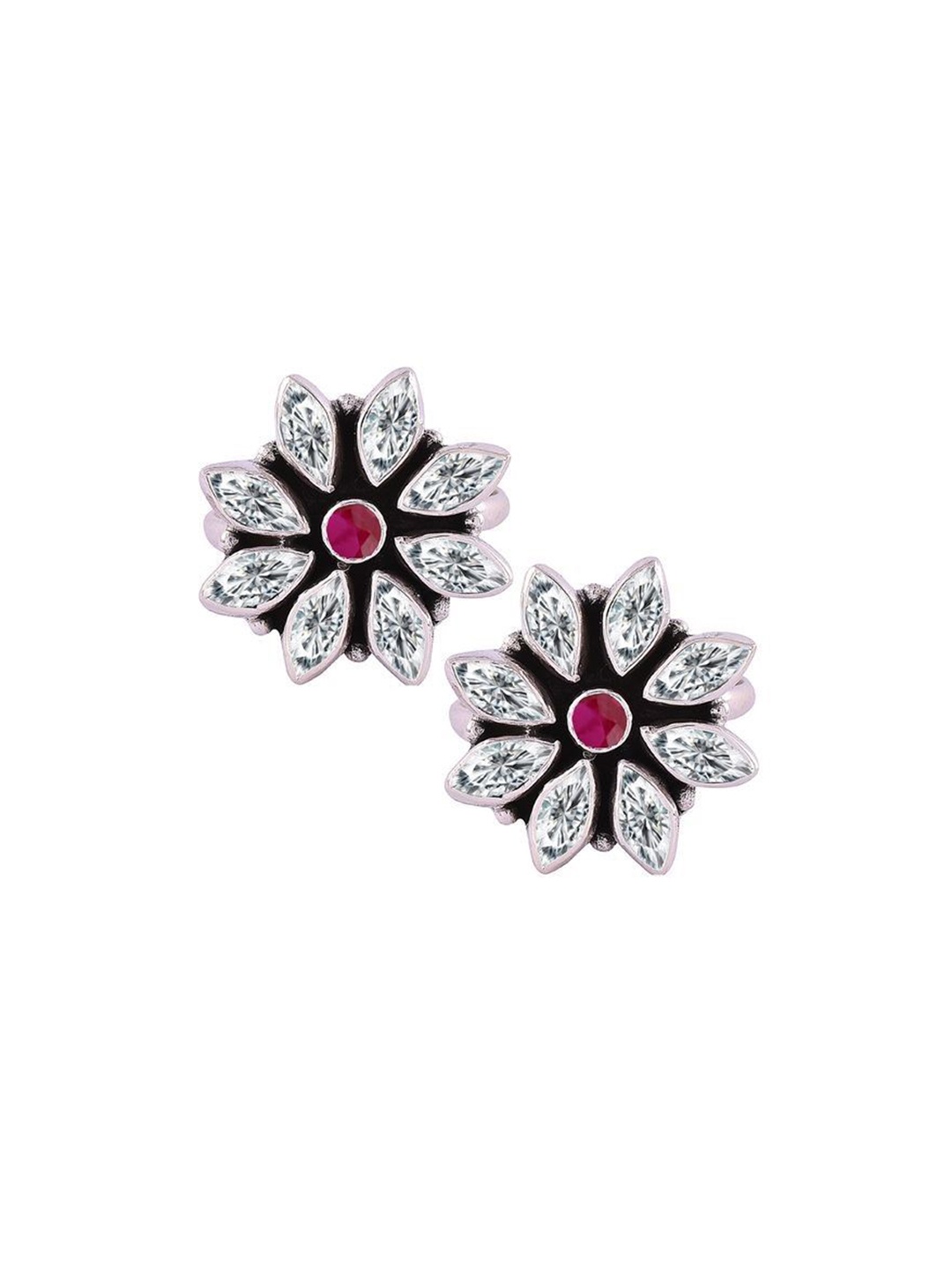 

Peenzone Jewellers Silver-Plated Toe Rings, Rose