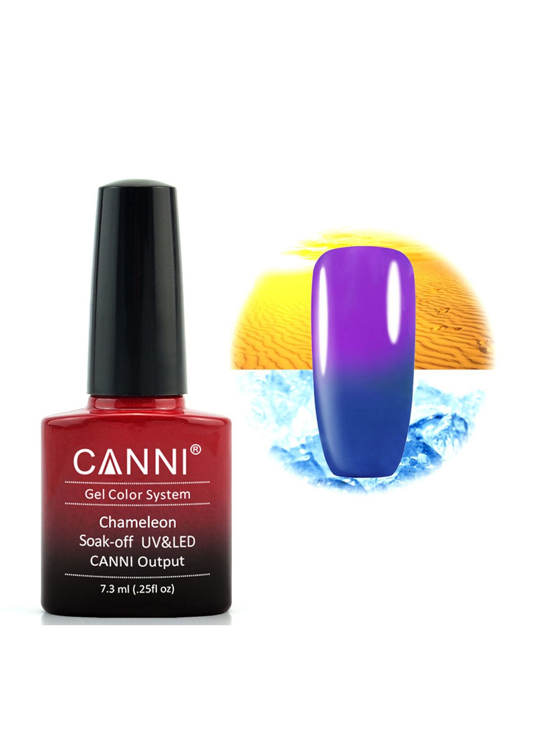 

CANNI Chameleon Soak Off UV & LED Nail Polish - 7.3 ml - TG-339, Purple