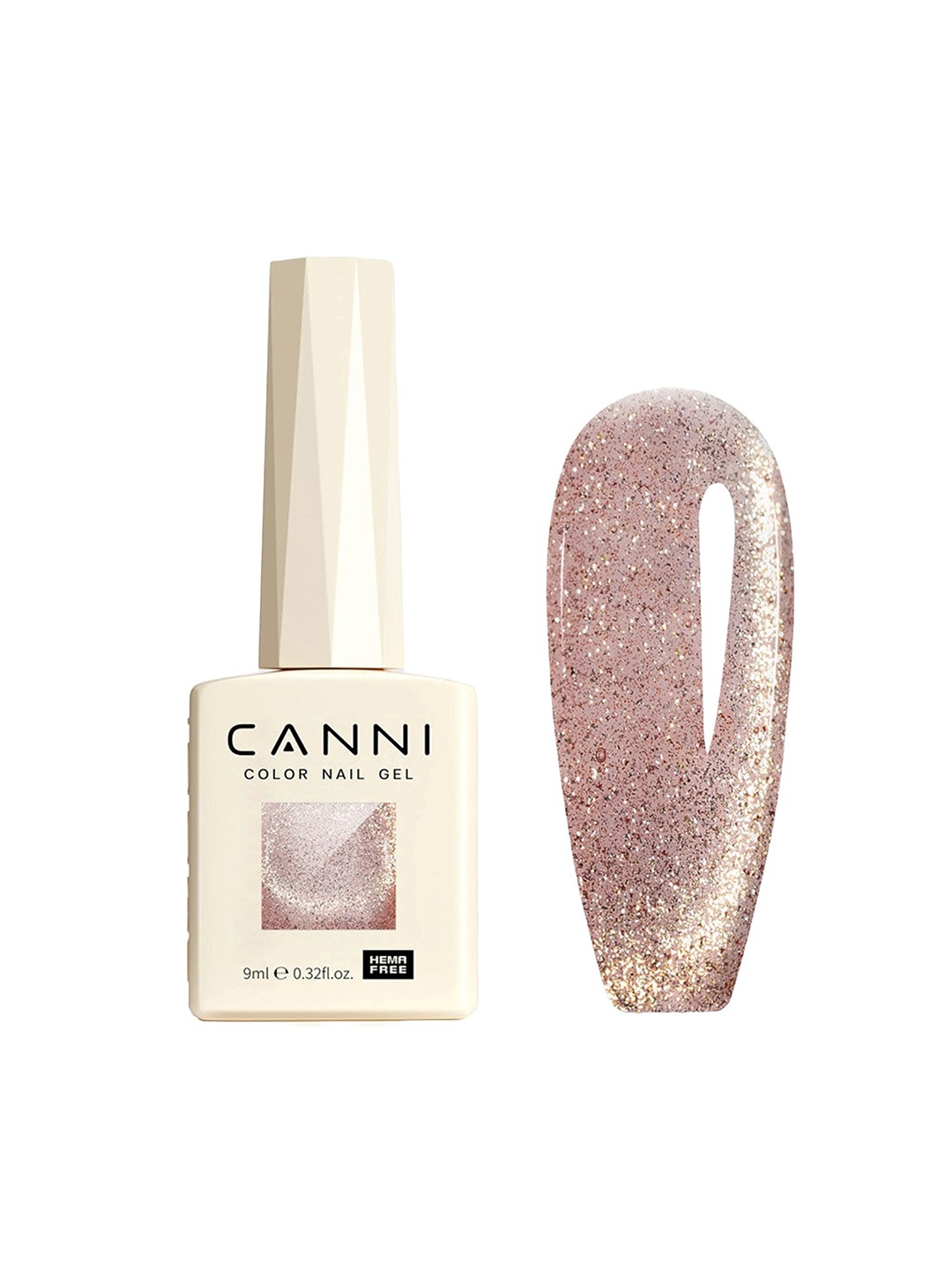 

CANNI Hema Free Gel Nail Polish - 9 ml - Shade 8018, Brown