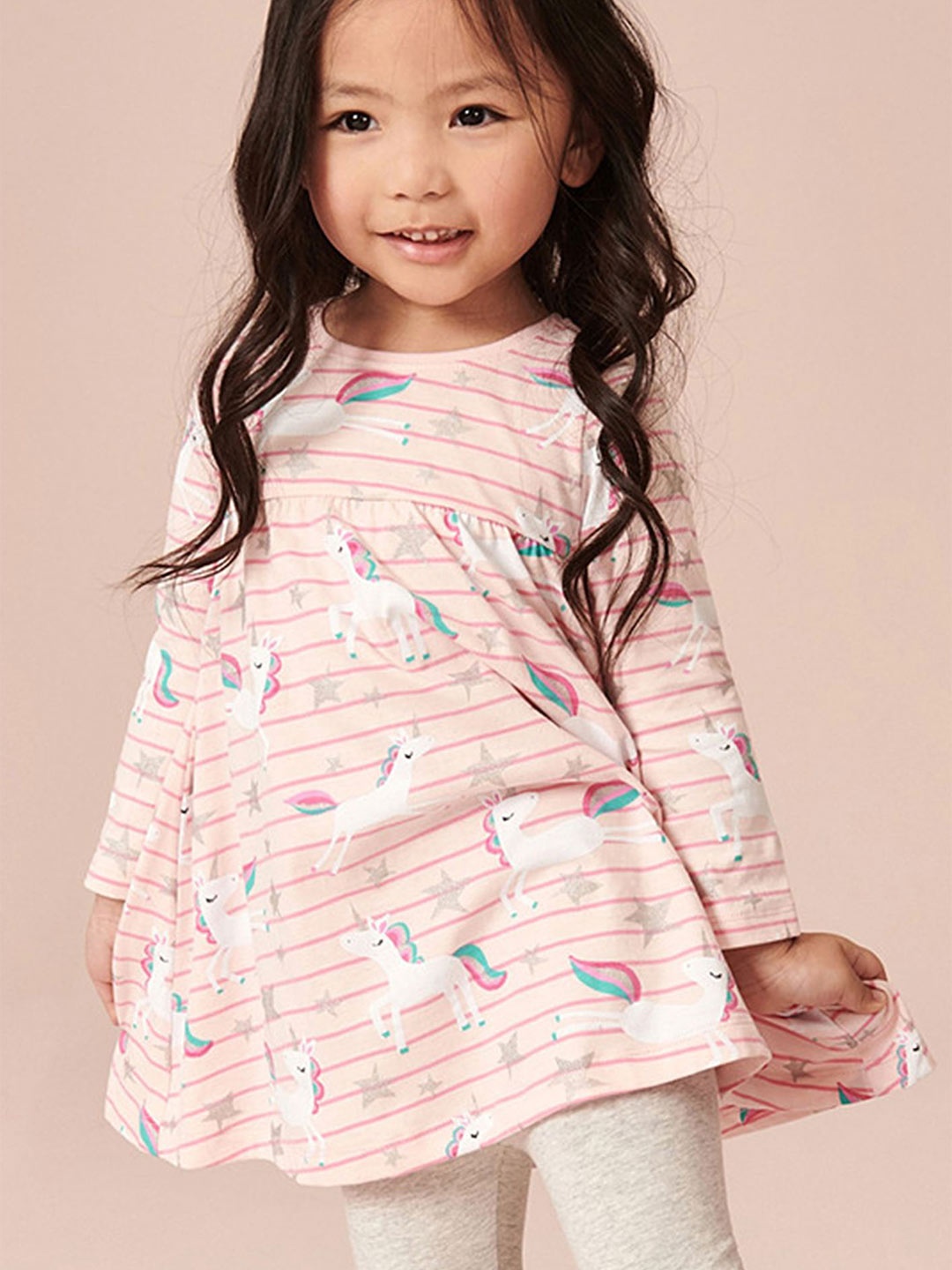 

LULU & SKY Print A-Line Dress, Pink