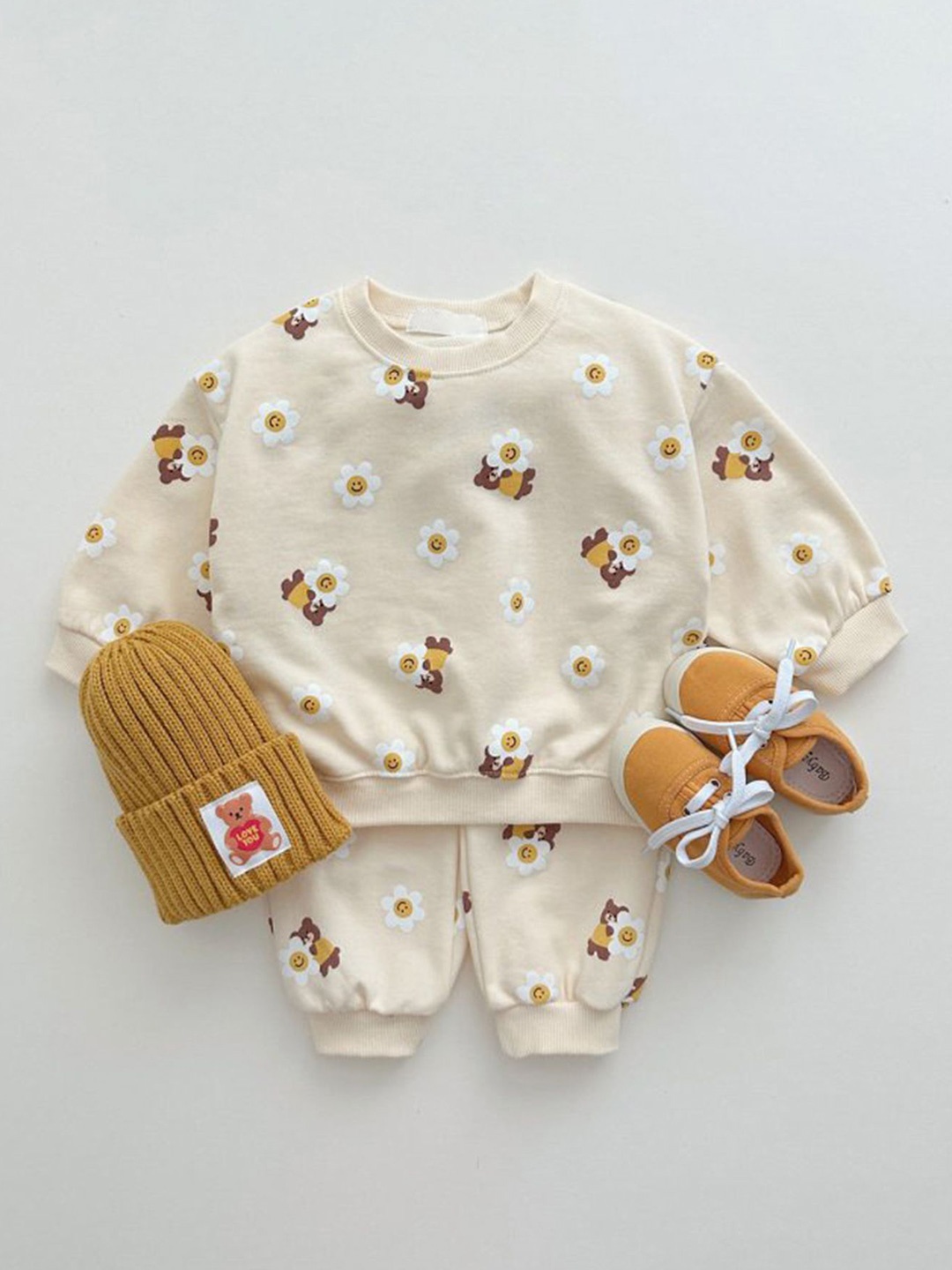

LULU & SKY Girls Printed T-shirt, Beige