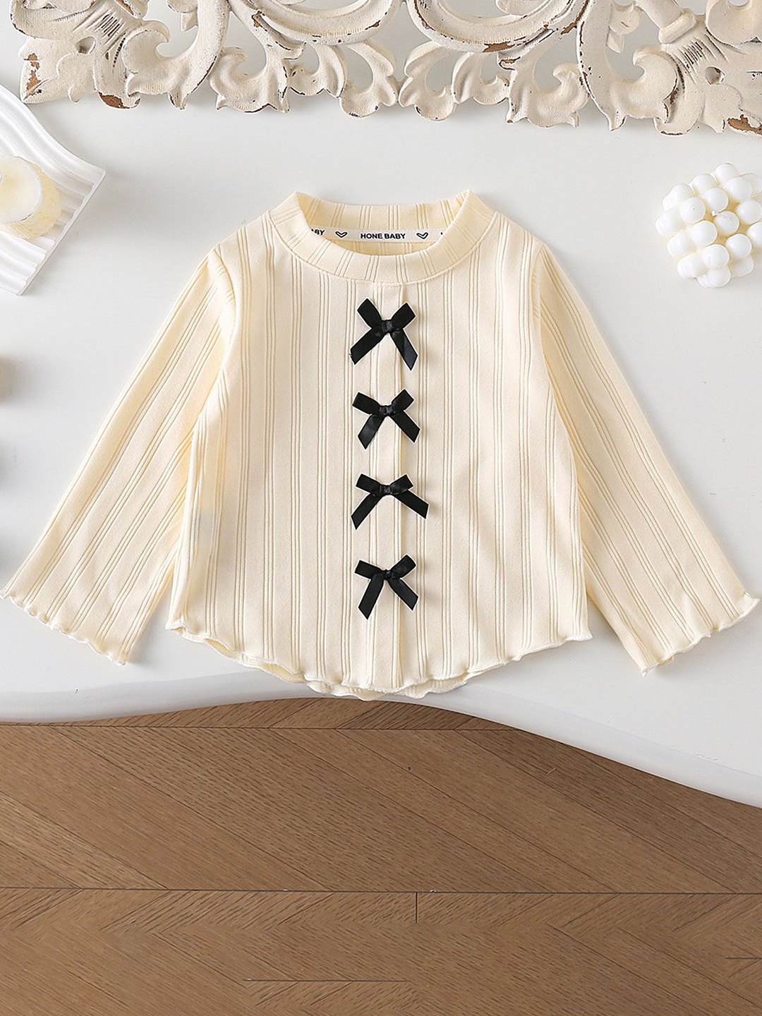 

LULU & SKY Bell Sleeve Top, Beige