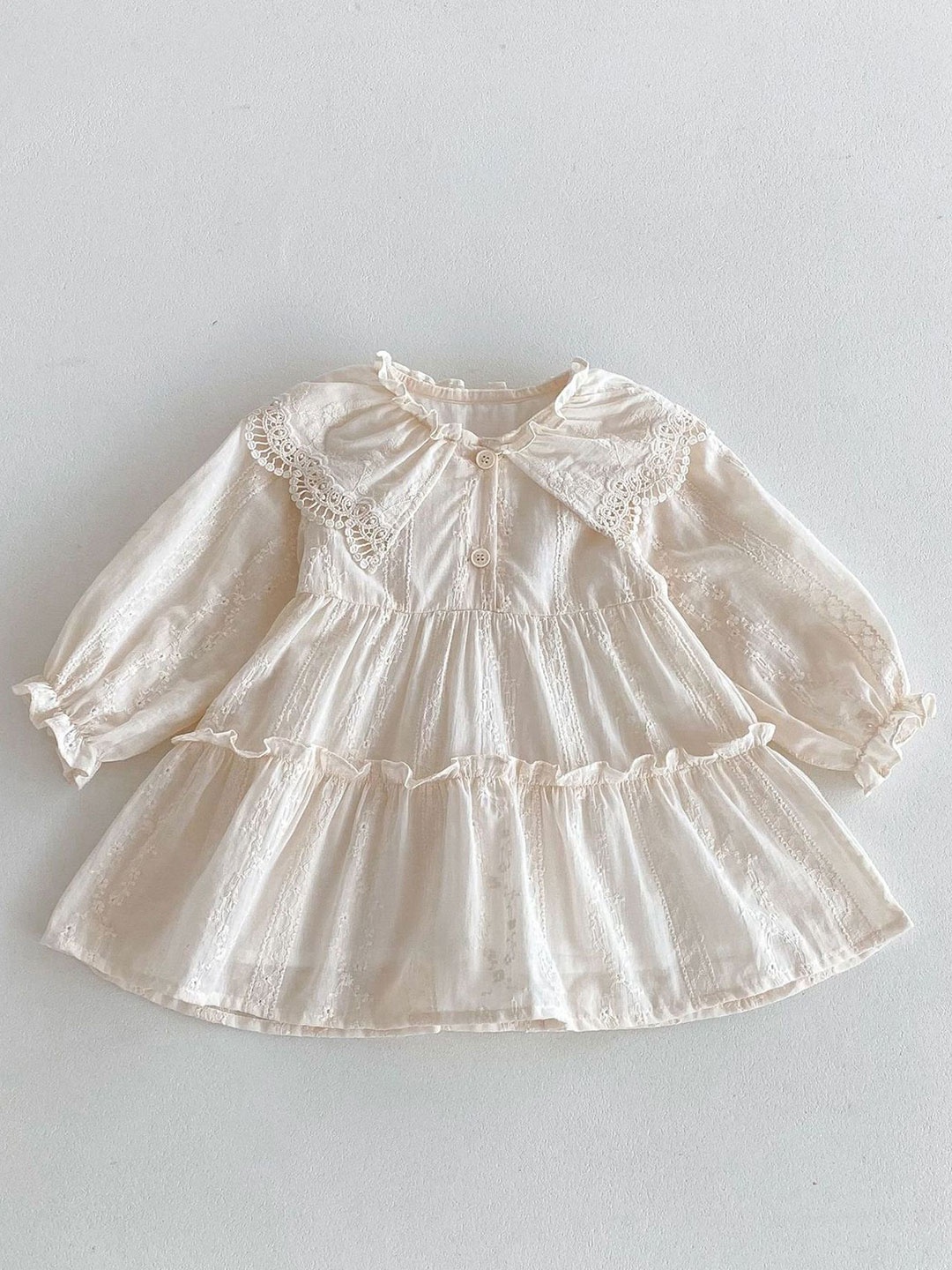 

LULU & SKY Fit & Flare Dress, Beige