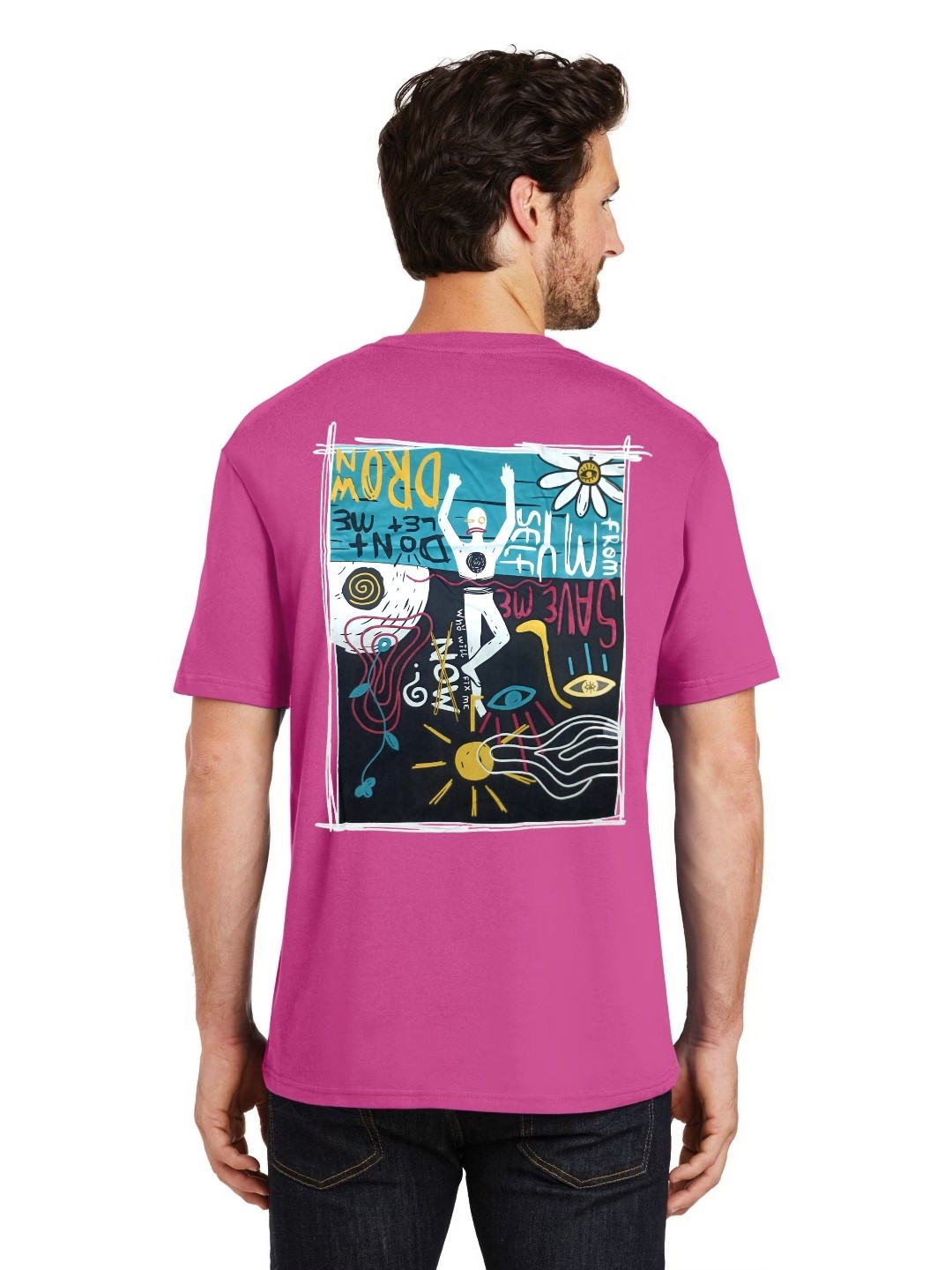 

SONIBROS Men T-shirt, Pink