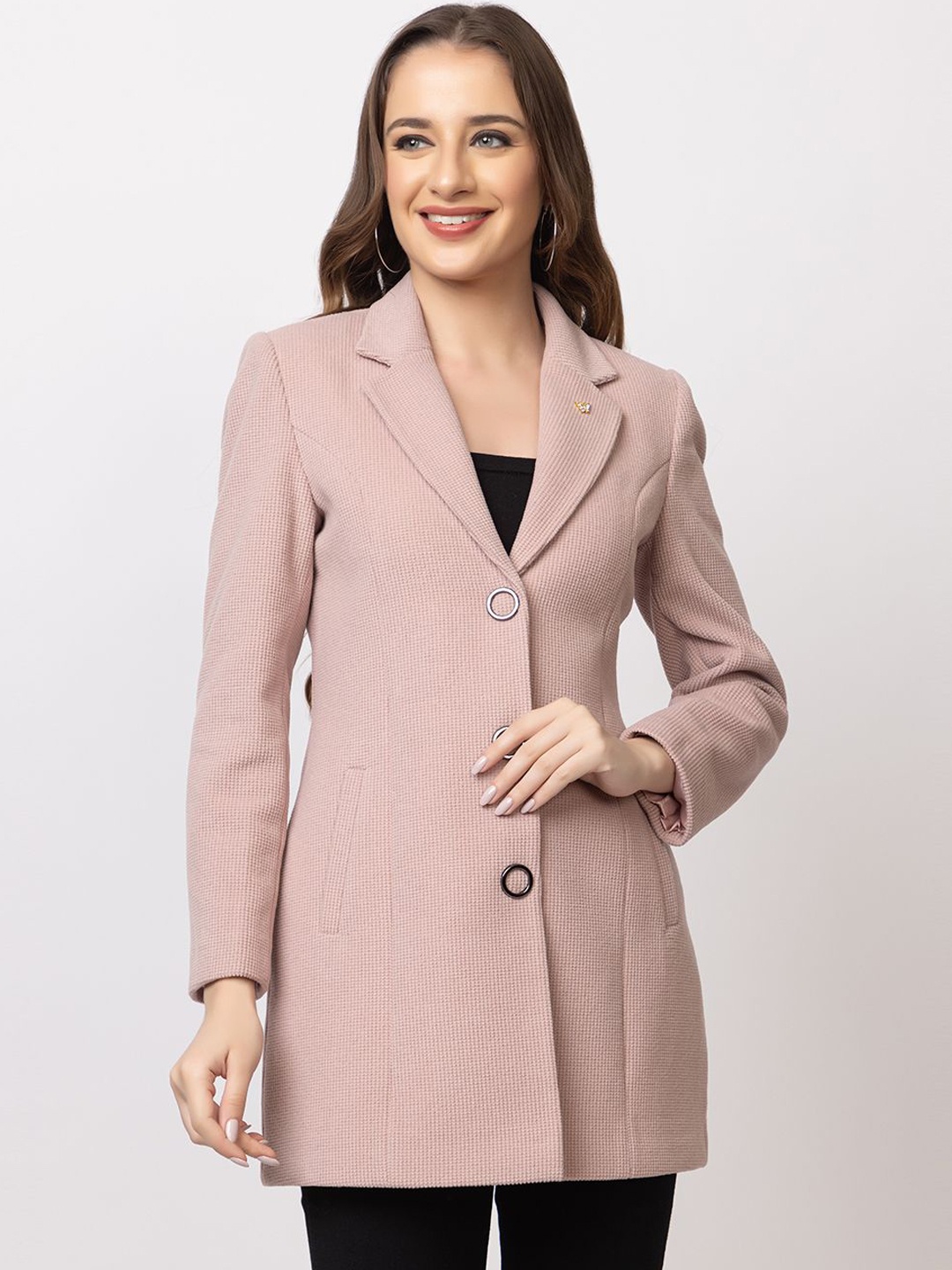 

TWENTY ME Women Single-Breasted Overcoat, Pink