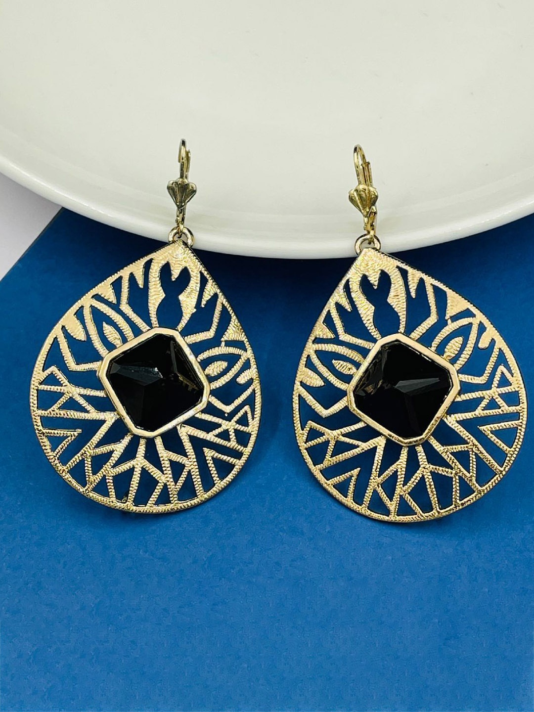 

ZIVOM Contemporary Drop Earrings, Black