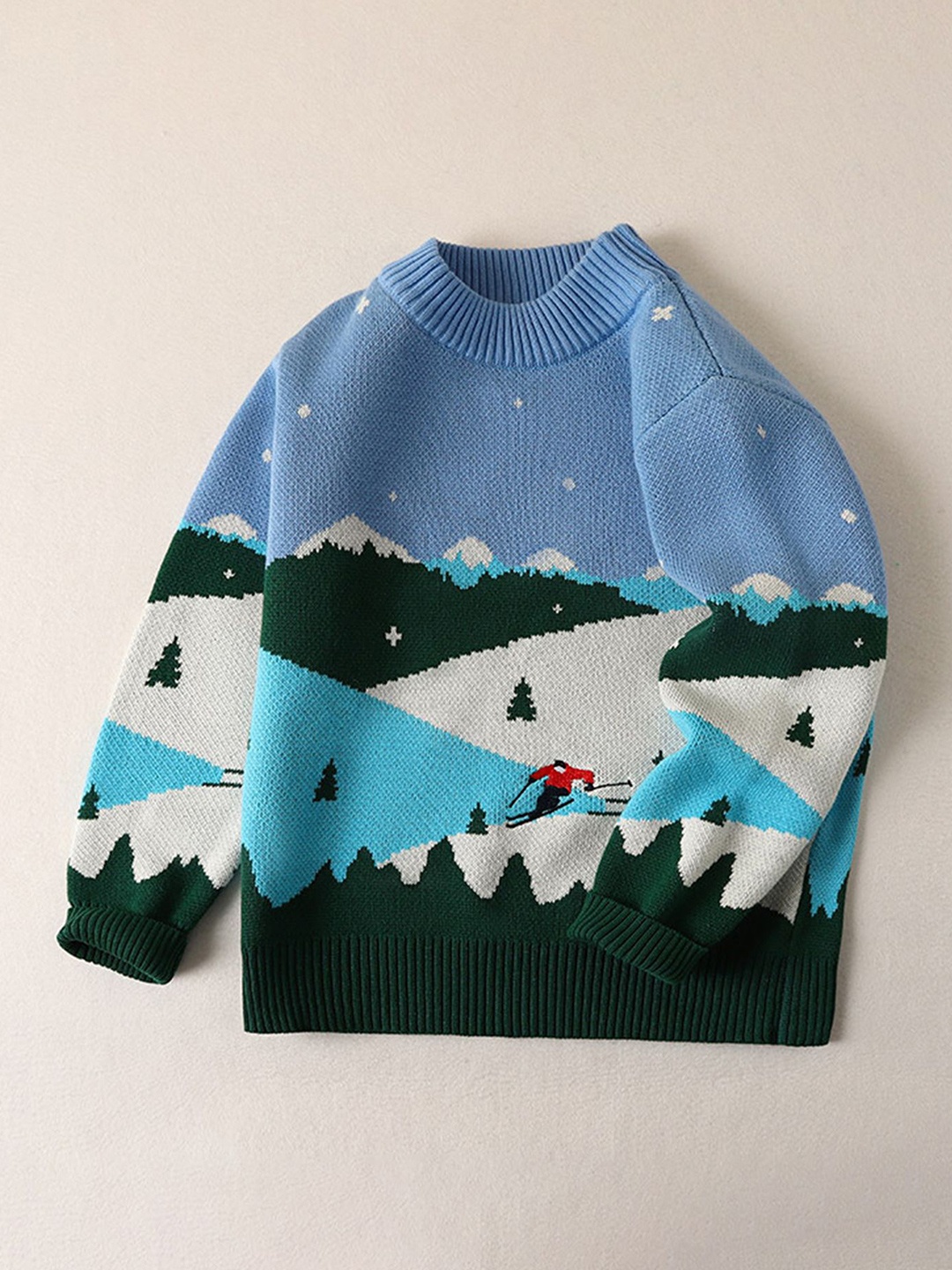 

LULU & SKY Boys Printed Sweatshirt, Blue