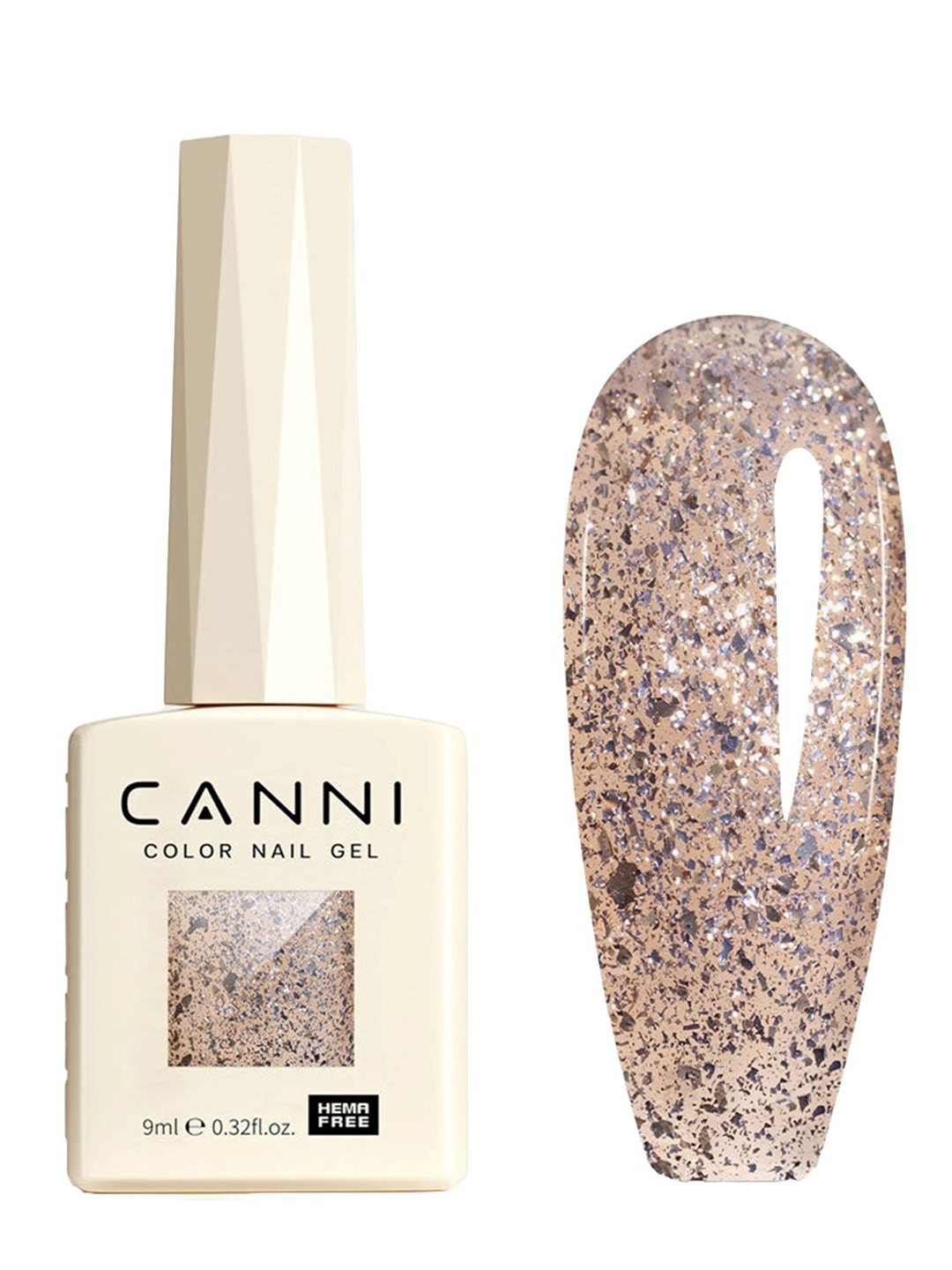 

CANNI Hema Free Gel Nail Polish - 9 ml - Shade - 8060, Brown