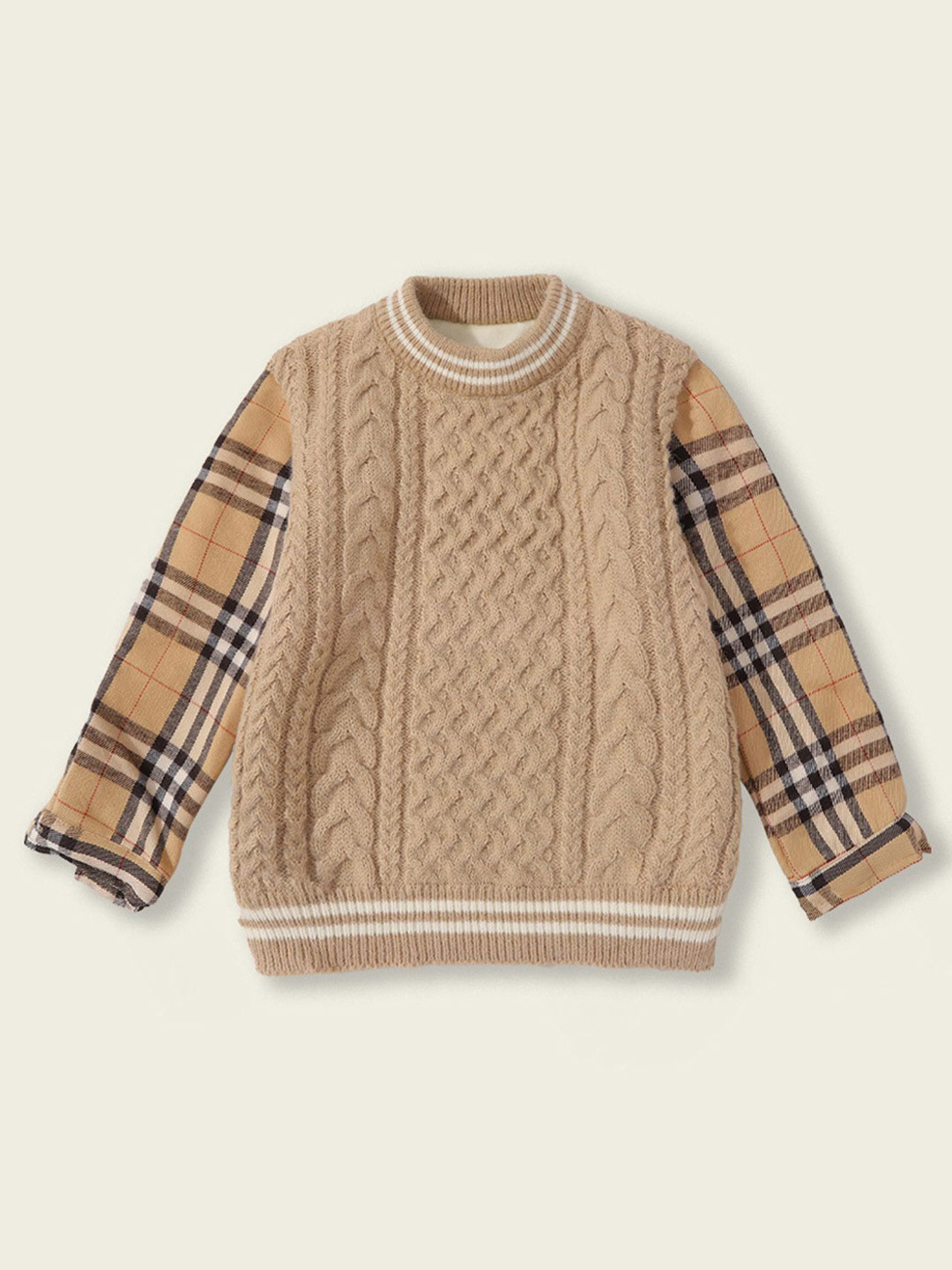 

LULU & SKY Girls Sweatshirt, Khaki