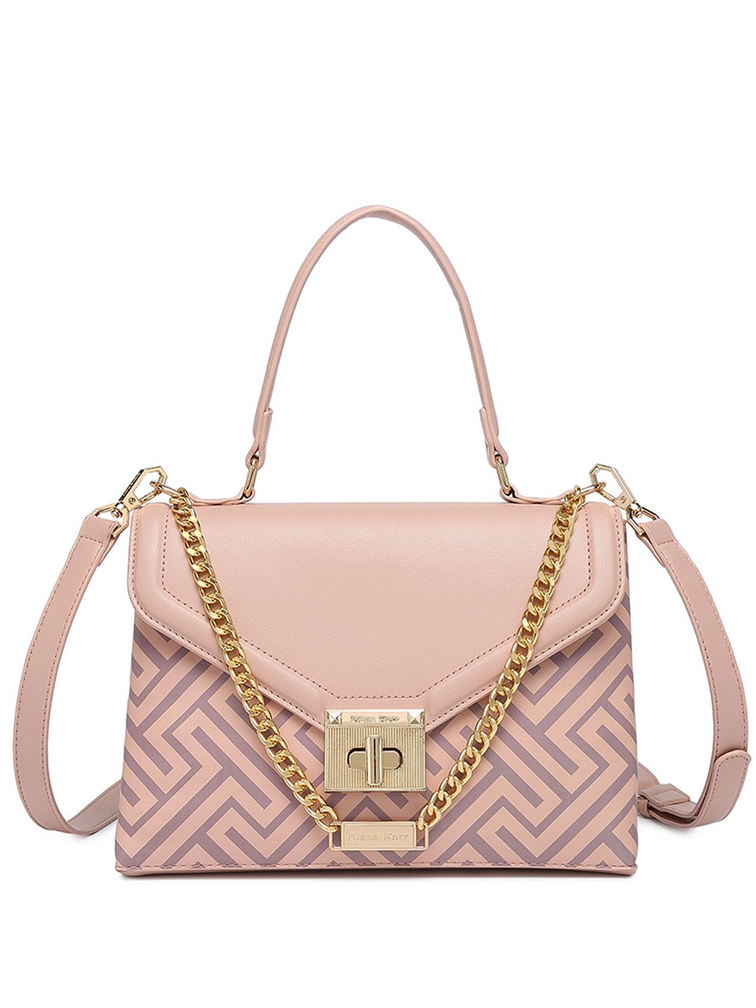 

Diana Korr Printed Structured Shoulder Bag, Pink