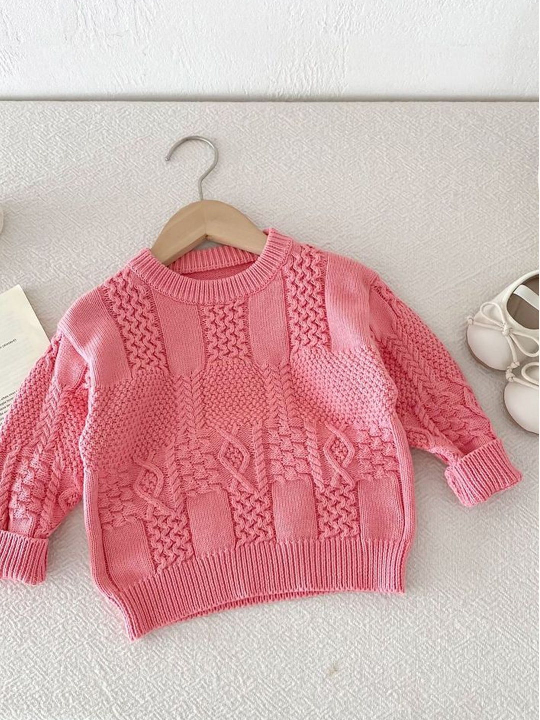 

LULU & SKY Girls Printed Sweatshirt, Pink